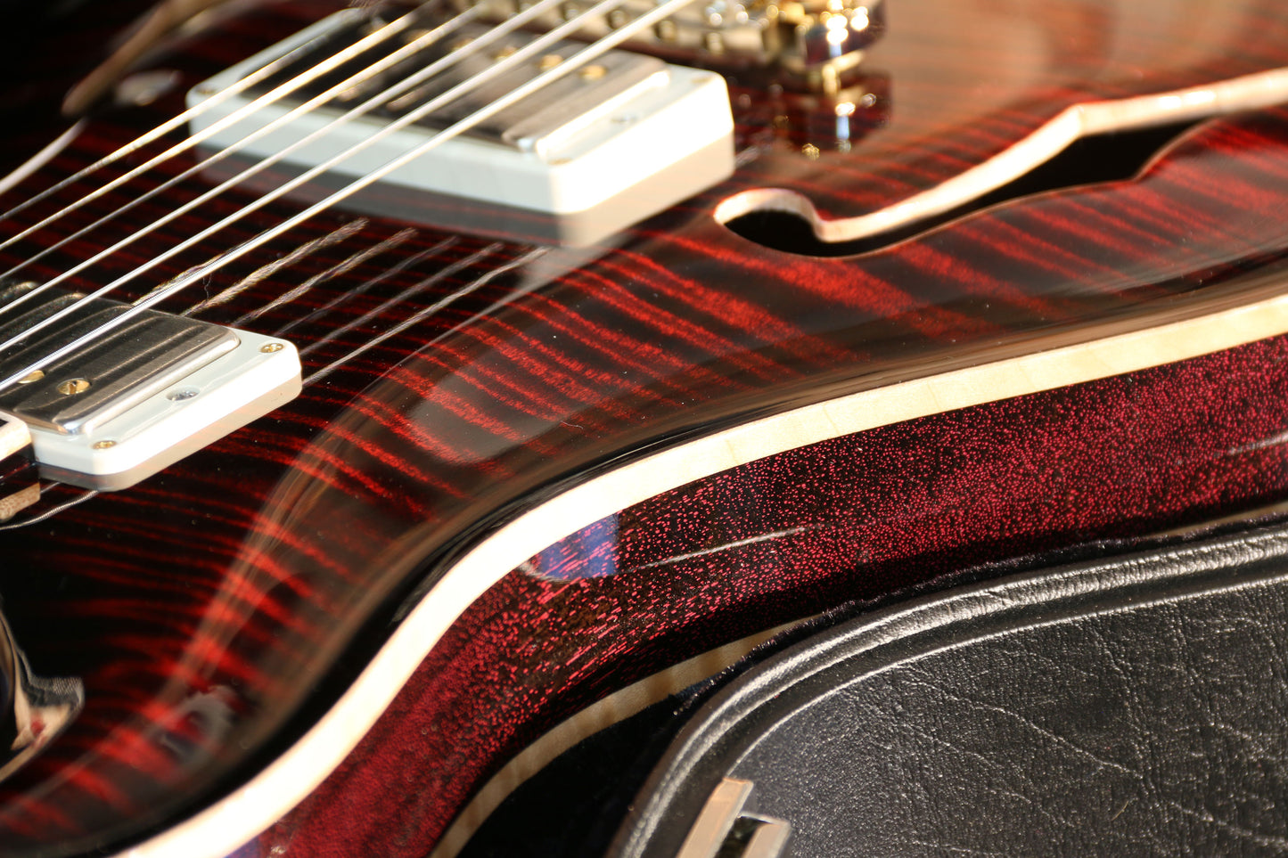 Paul Reed Smith Private Stock Hollowbody II Piezo, Fire Red Smokeburst