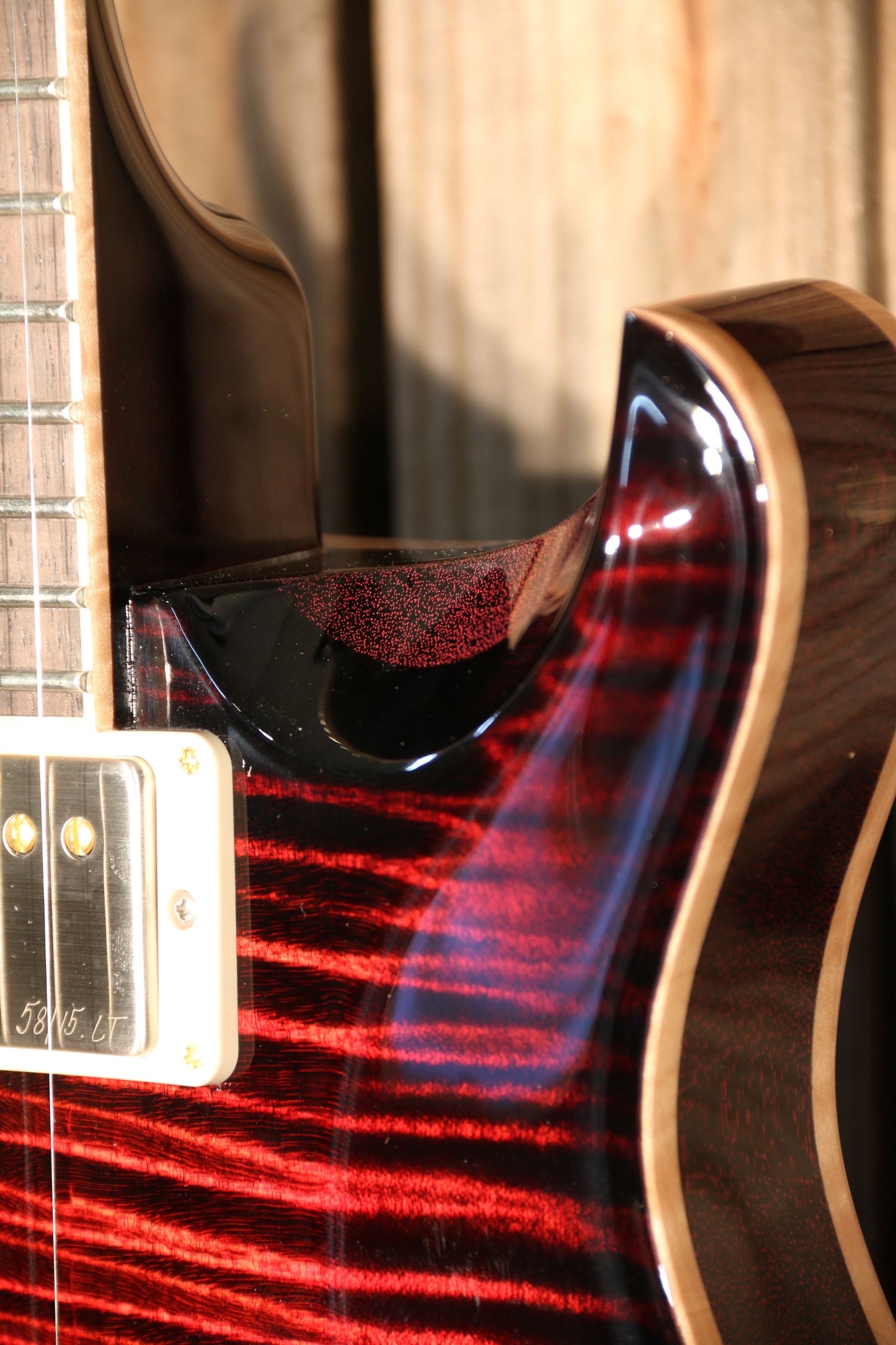 Paul Reed Smith Private Stock Hollowbody II Piezo, Fire Red Smokeburst