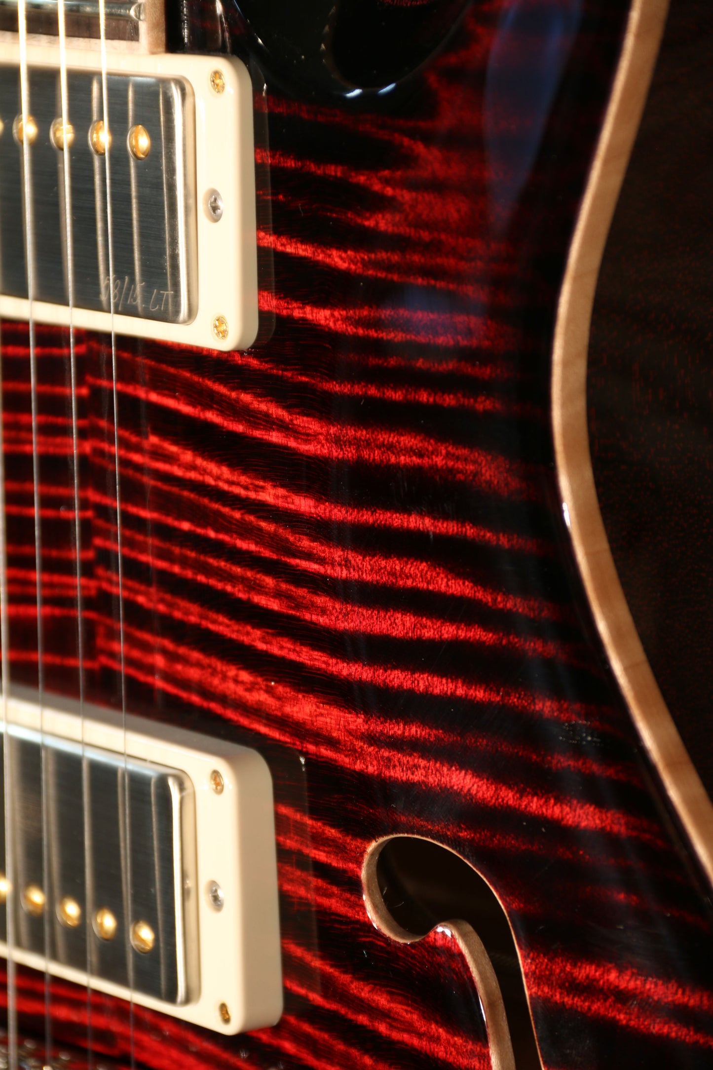 Paul Reed Smith Private Stock Hollowbody II Piezo, Fire Red Smokeburst