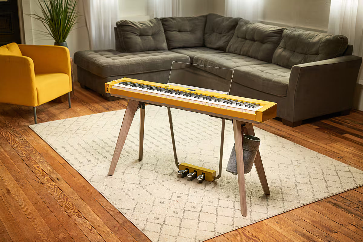 Casio Privia PX-S7000 w/ Bench - Slim Digital Piano in Harmonious Mustard