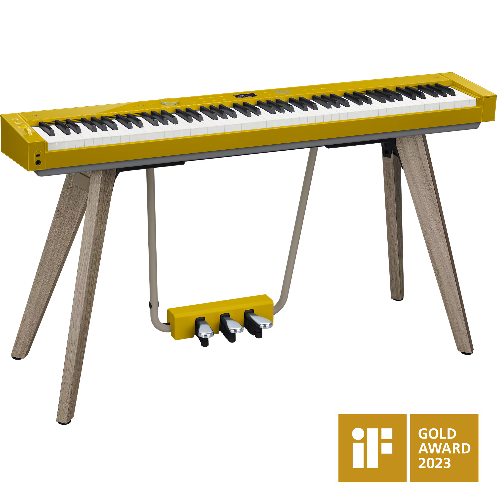Casio Privia PX-S7000 w/ Bench - Slim Digital Piano in Harmonious Mustard