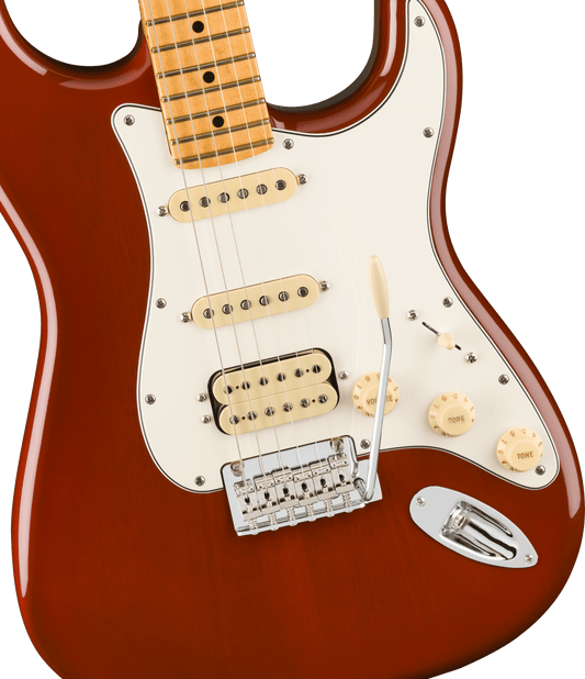 Fender Player II Stratocaster HSS, Chambered Mahogany in Transparent Mocha Burst