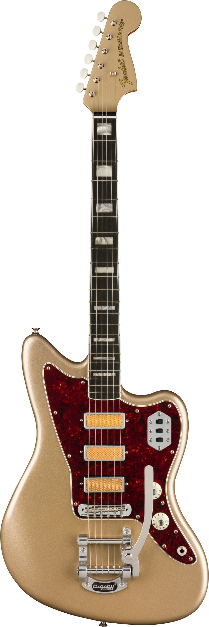 Fender Gold Foil Jazzmaster, Ebony FB, Shoreline Gold