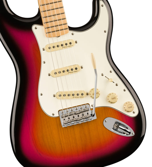 Fender Steve Lacy People Pleaser Stratocaster, Maple FB, 3-Color Sunburst