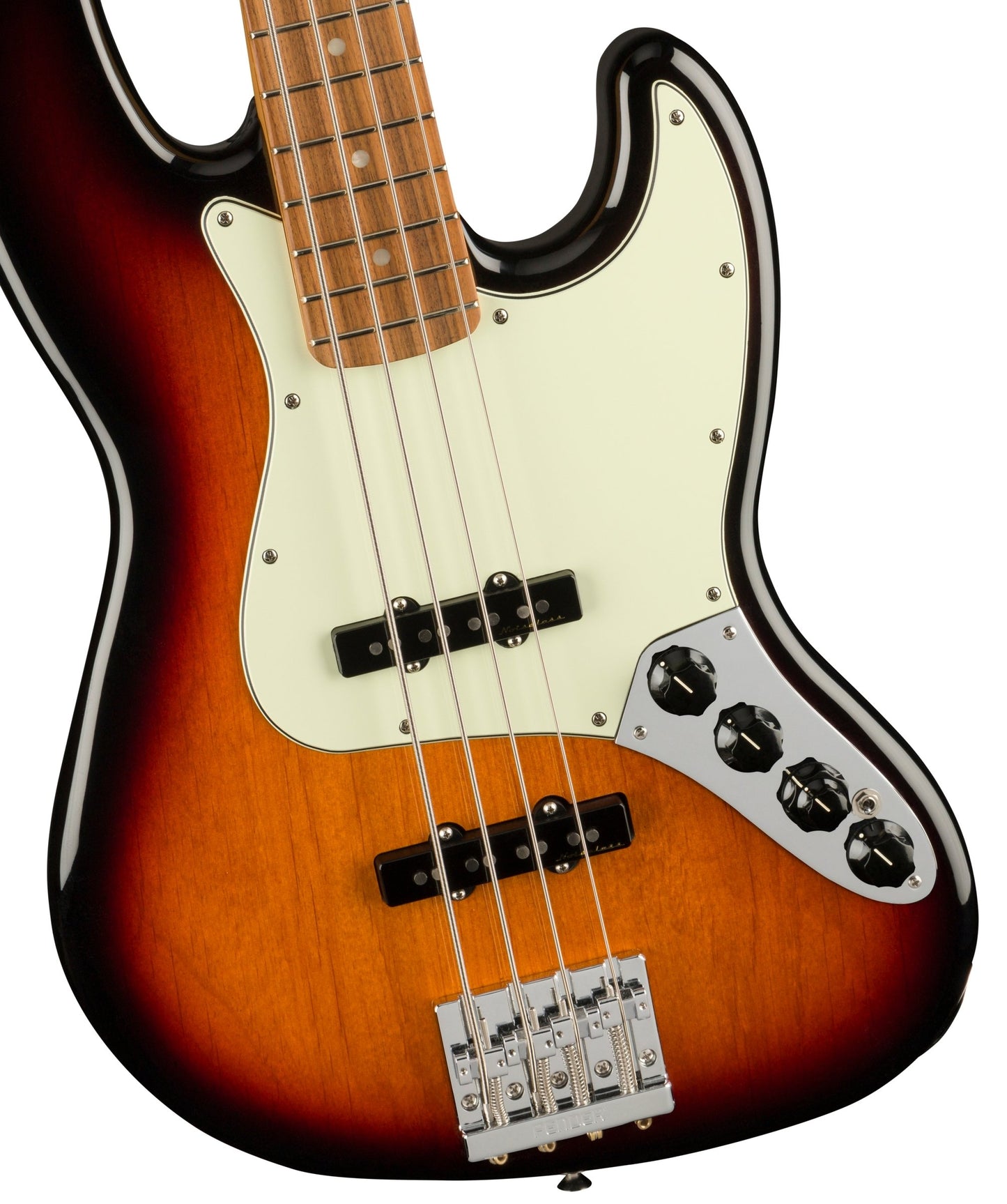 Fender Player Plus Active Jazz Bass - 3-tone Sunburst with Pau Ferro Fingerboard