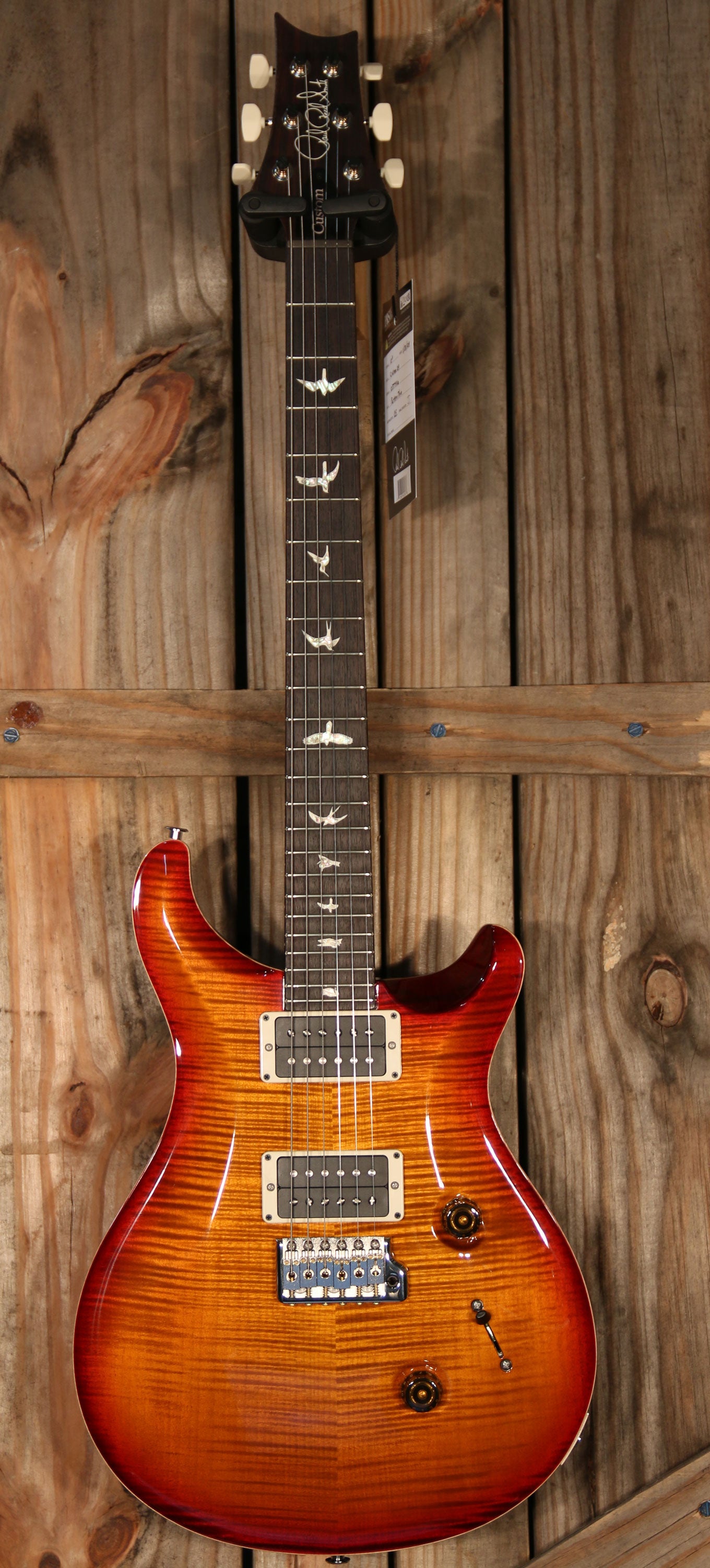 (NOS 2024) Paul Reed Smith Custom 24, Non 10 Top, Dark Cherry Burst