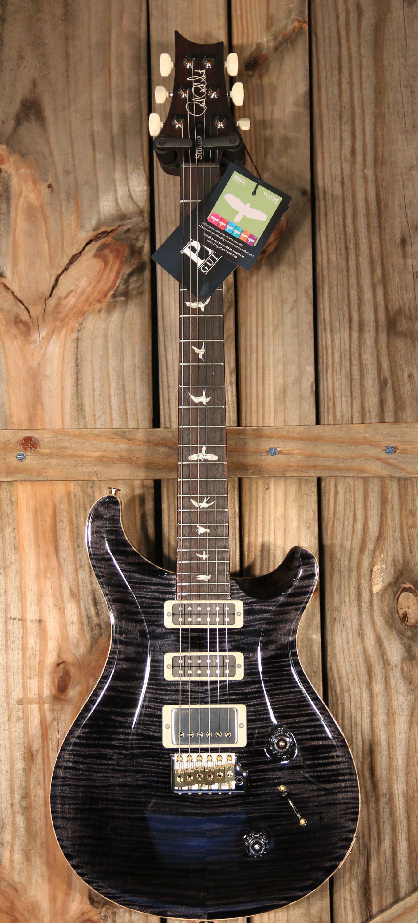 (NOS 2024) Paul Reed Smith Studio, RW FB, 10-Top, Gray Black