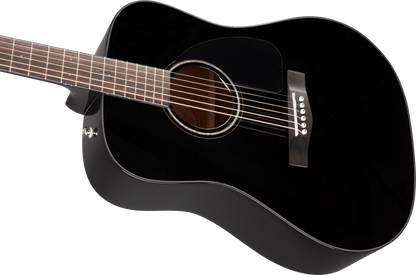 Fender CD-60S Black Dreadnought V3 Acoustic Guitar with Case