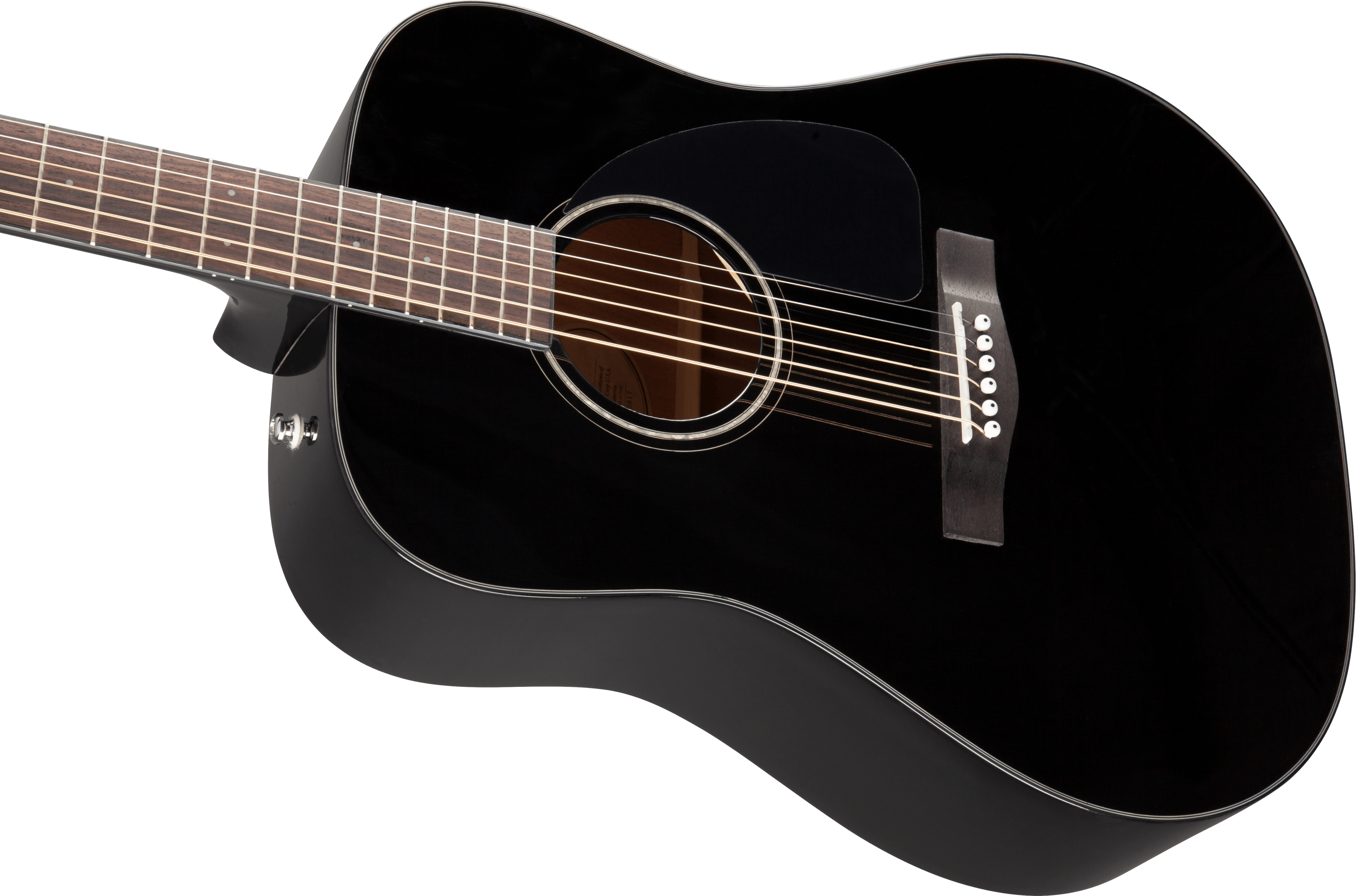 Fender CD-60S Black Dreadnought V3 Acoustic Guitar with Case