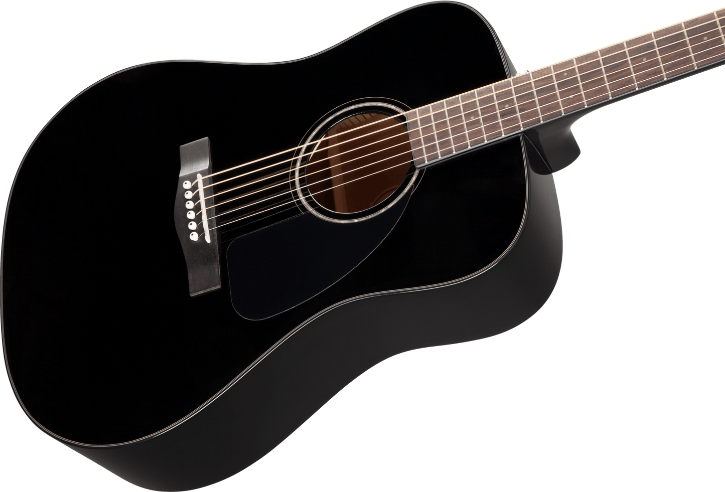Fender CD-60S Black Dreadnought V3 Acoustic Guitar with Case
