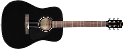 Fender CD-60S Black Dreadnought V3 Acoustic Guitar with Case