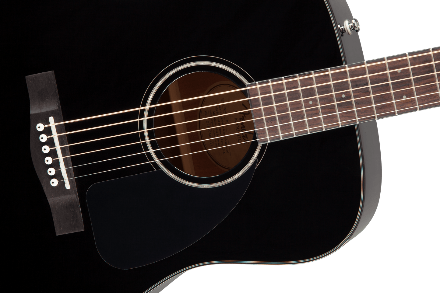 Fender CD-60S Black Dreadnought V3 Acoustic Guitar with Case