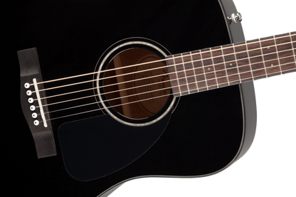 Fender CD-60S Black Dreadnought V3 Acoustic Guitar with Case