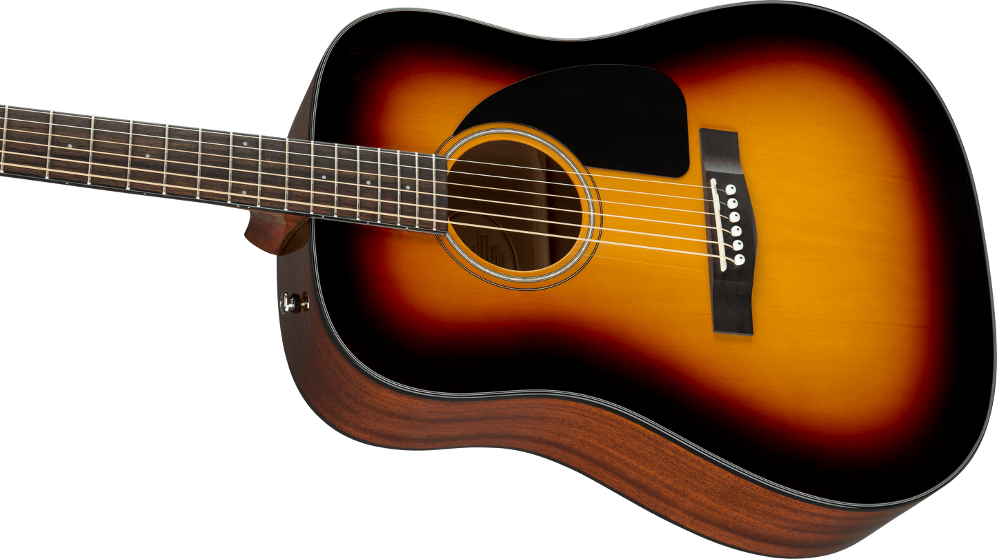 Fender CD-60S Sunburst Dreadnought V3 Acoustic Guitar with Case
