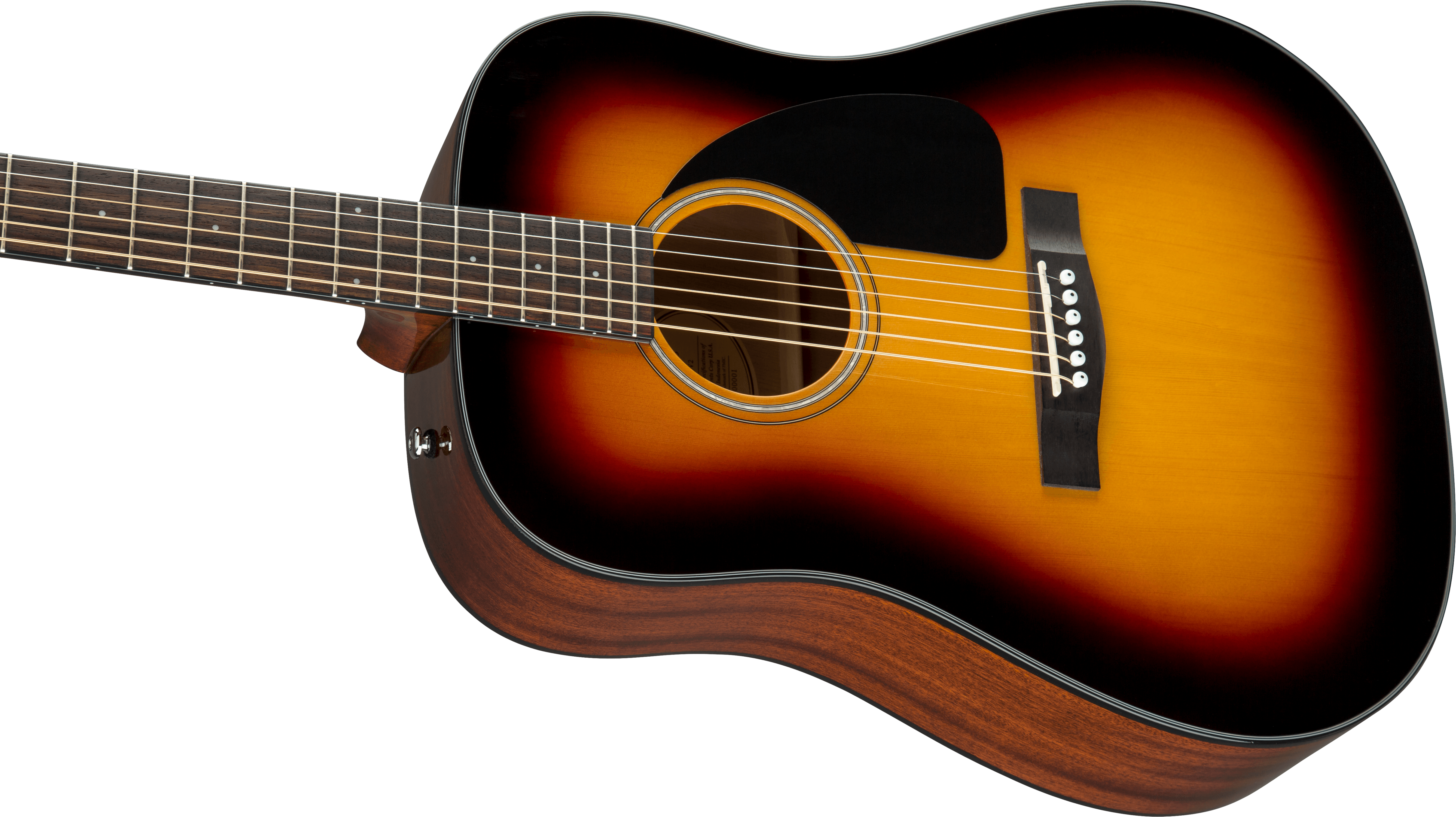 Fender CD-60S Sunburst Dreadnought V3 Acoustic Guitar with Case