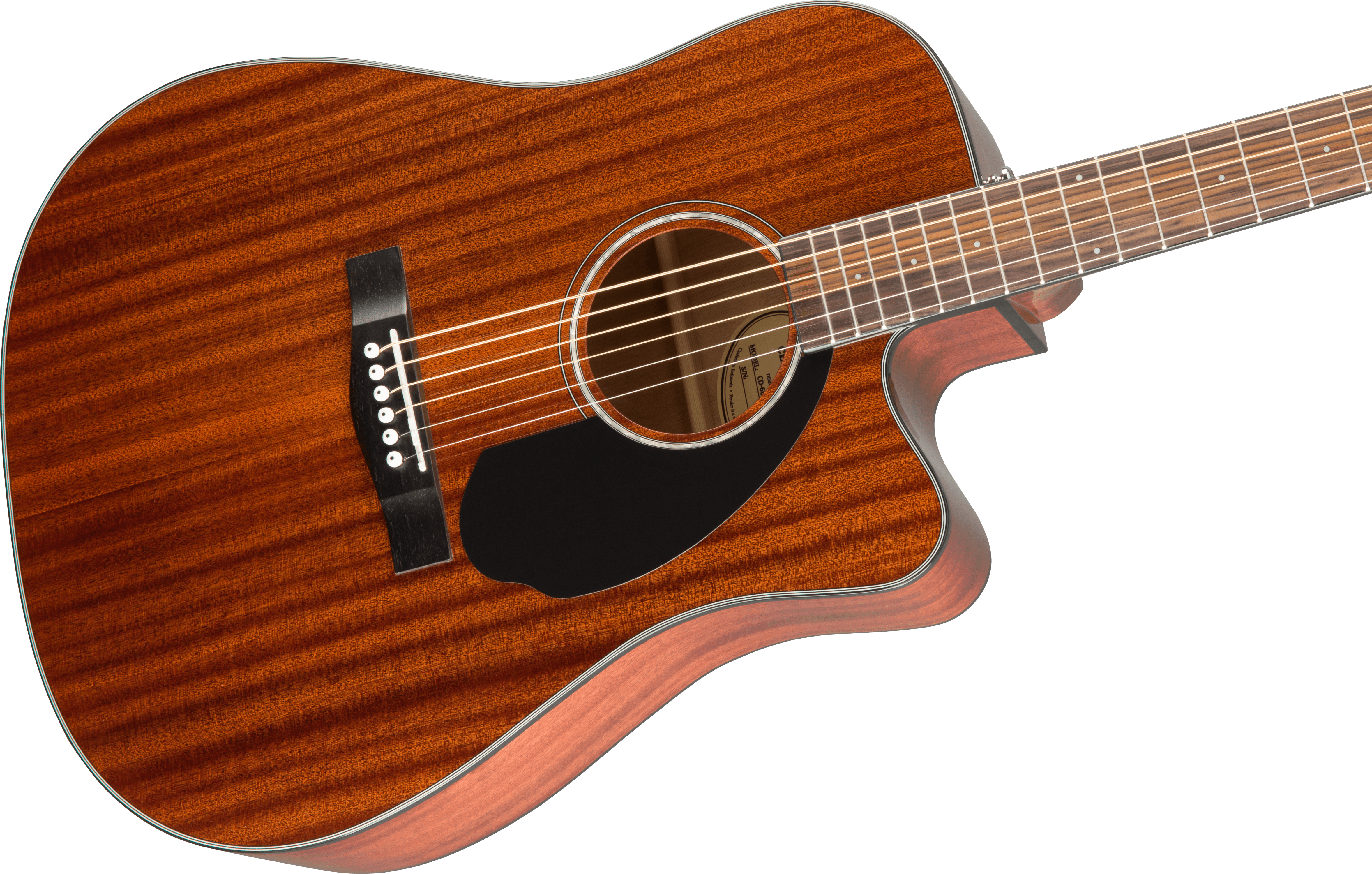 Fender CD-60SCE Mahogany Dreadnought Acoustic-Electric Guitar