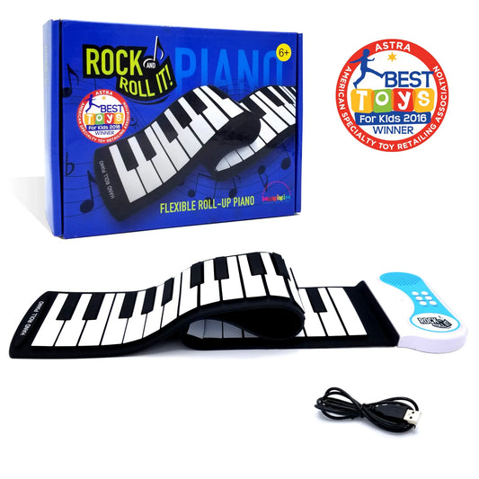 Mukikim 49-Key Rock and Roll it Roll-up Piano