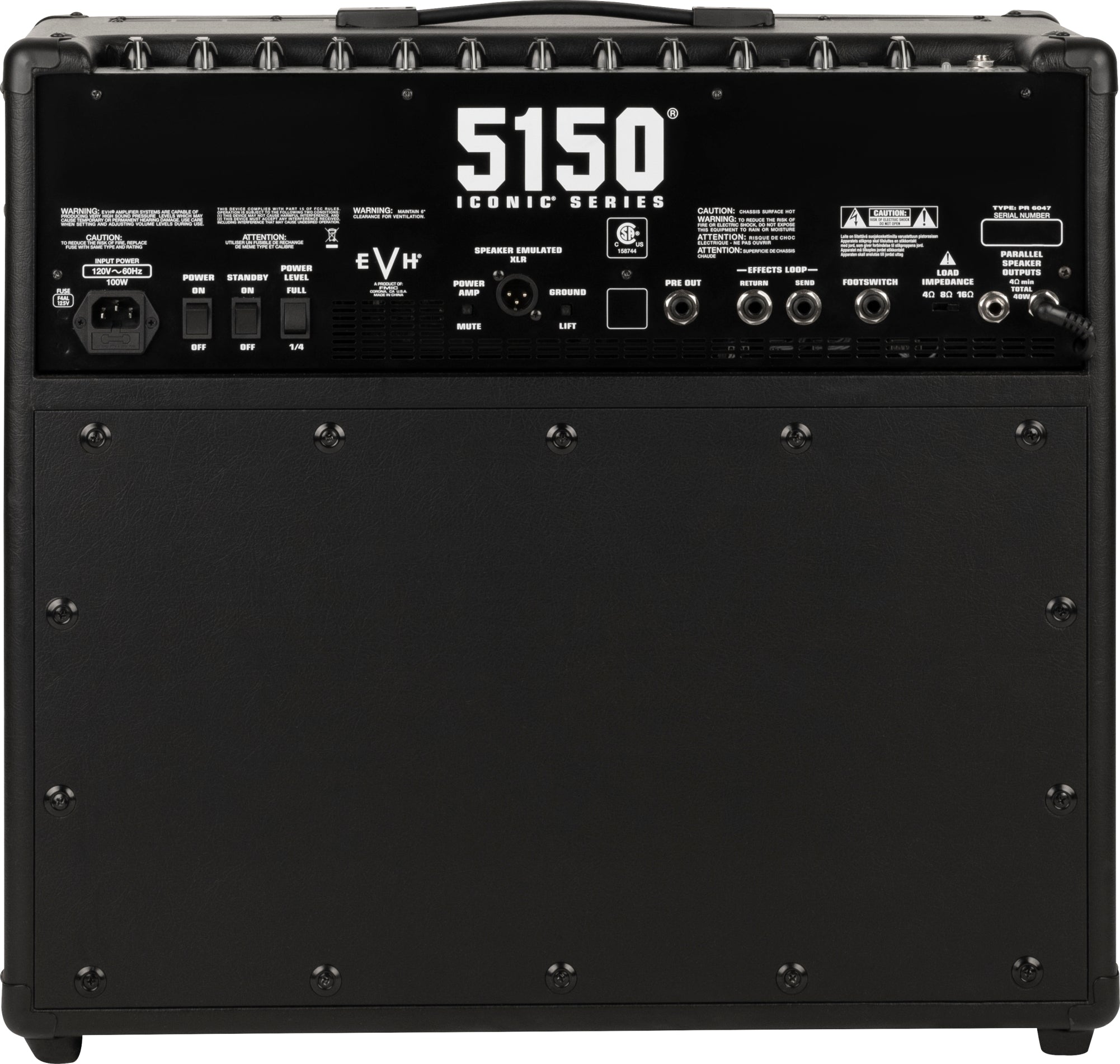 EVH 5150 ICONIC® SERIES 40W 1X12 COMBO, Black