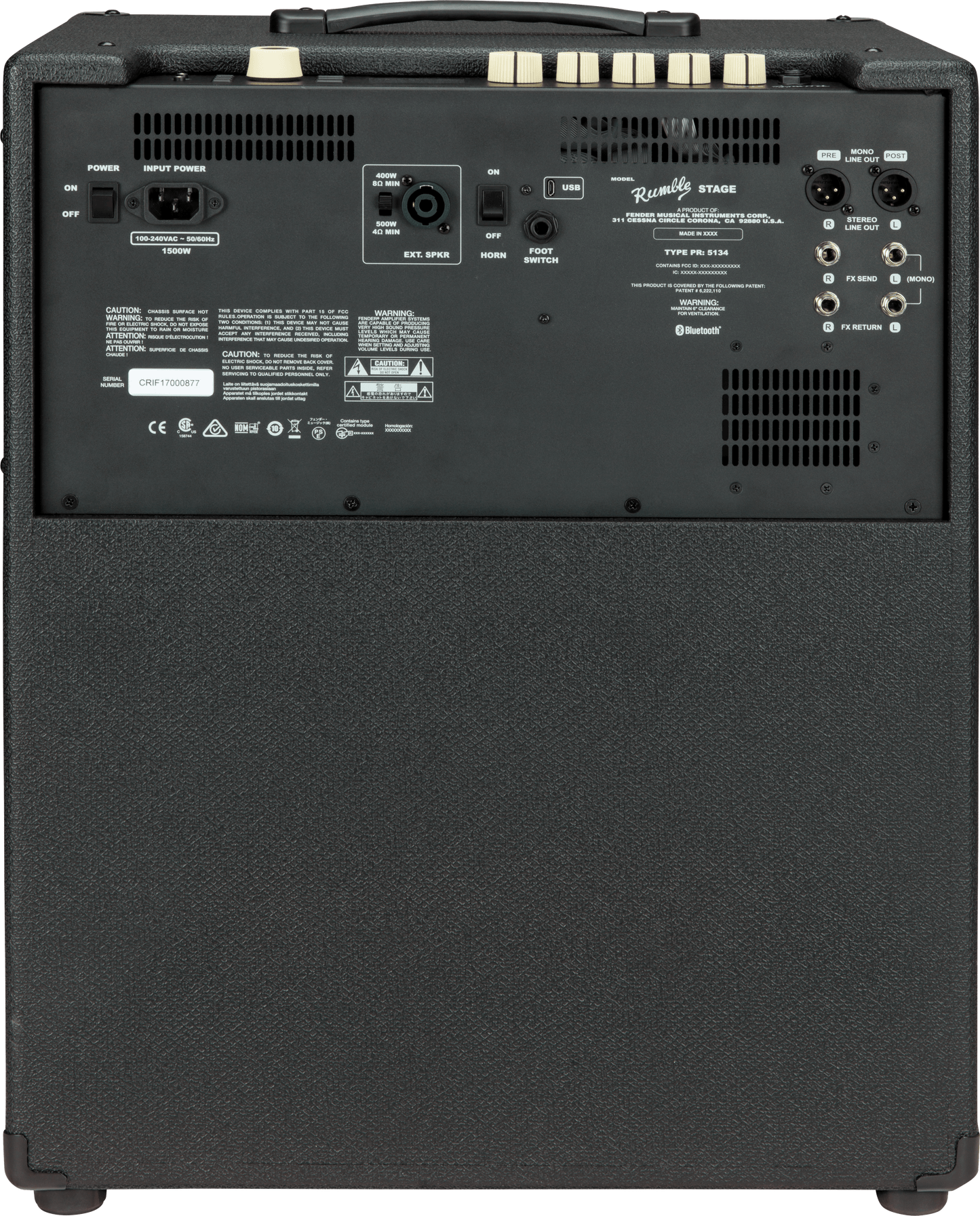 Fender Rumble Stage 800 2x10 800W Bass Combo Amp