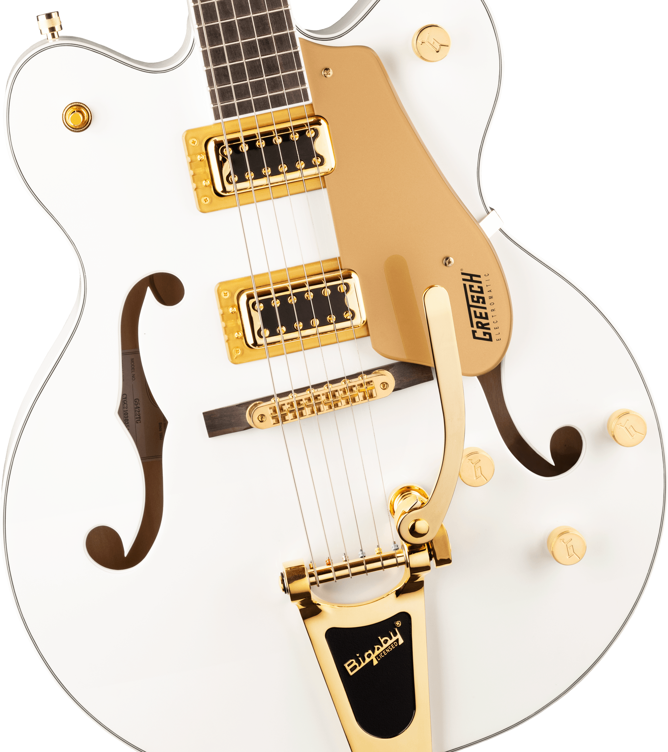 Gretsch G5422TG Electromatic® Classic Hollow Body W/ BIGSBY®, Laurel FB, Snowcrest White