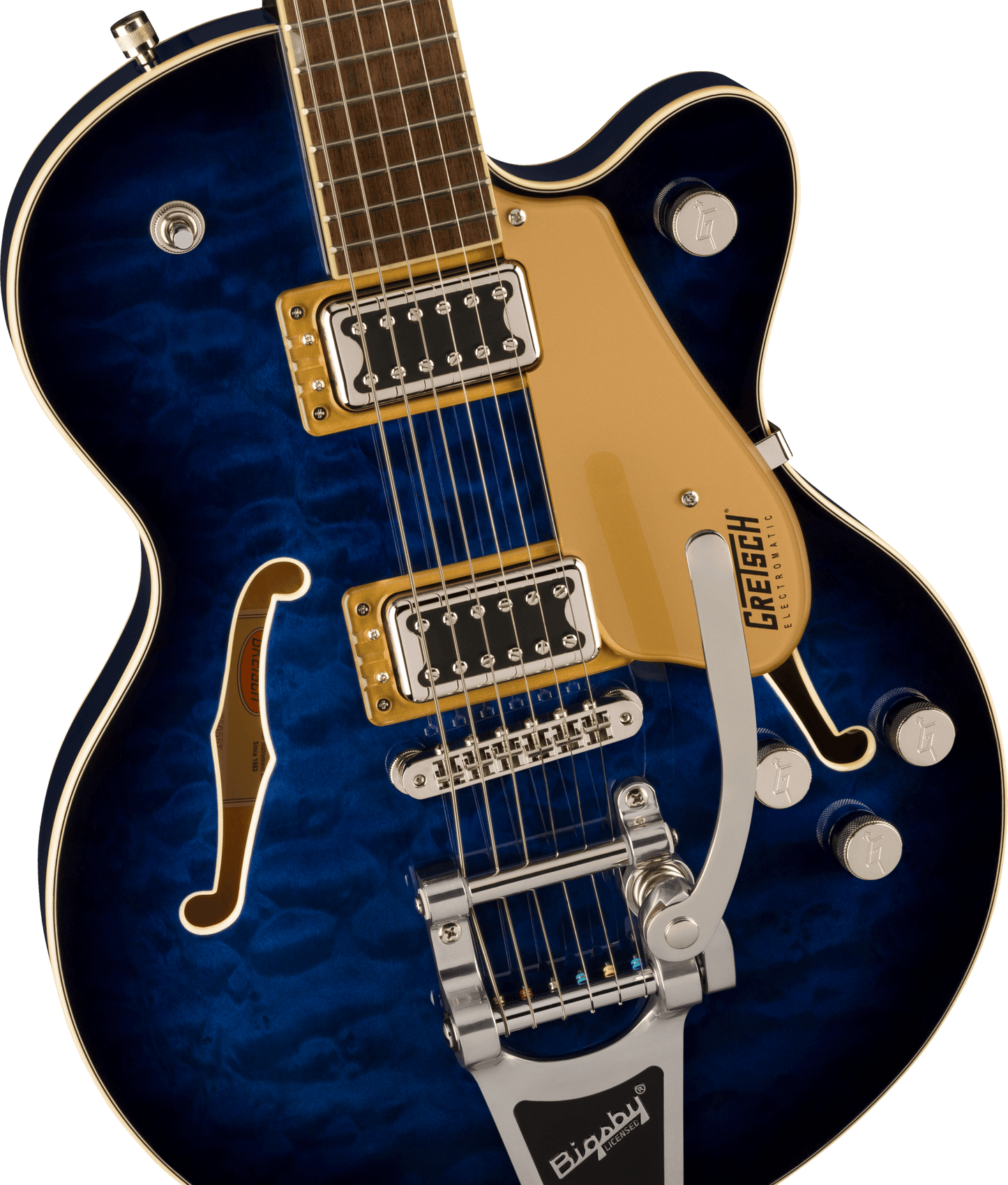 Gretsch G5655T-QM Electromatic® CB JR. SC Quilted Maple W/Bigsby, Laurel FB, Hudson Sky