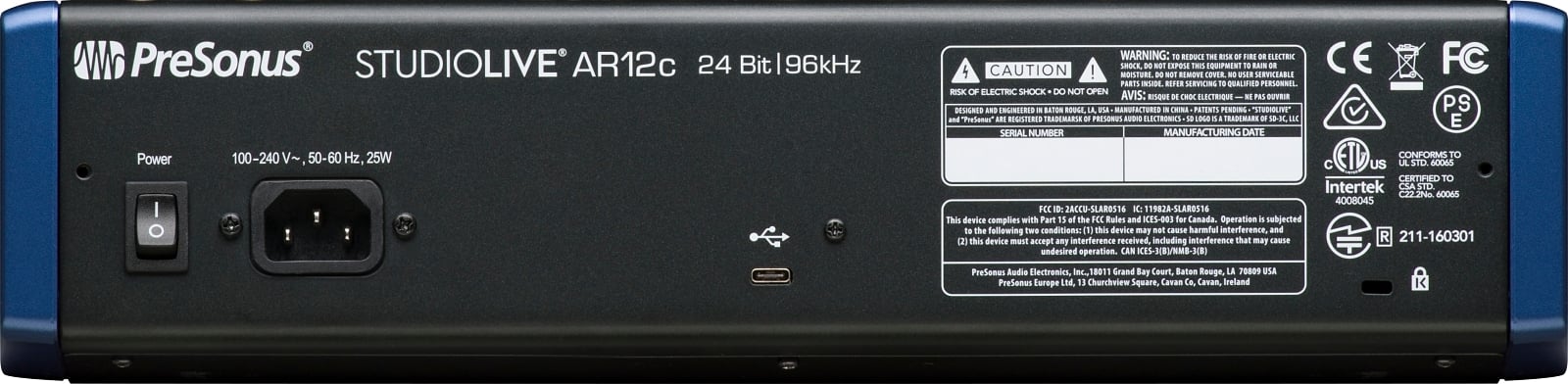 PreSonus StudioLive AR12c Analog/Hybrid Mixer