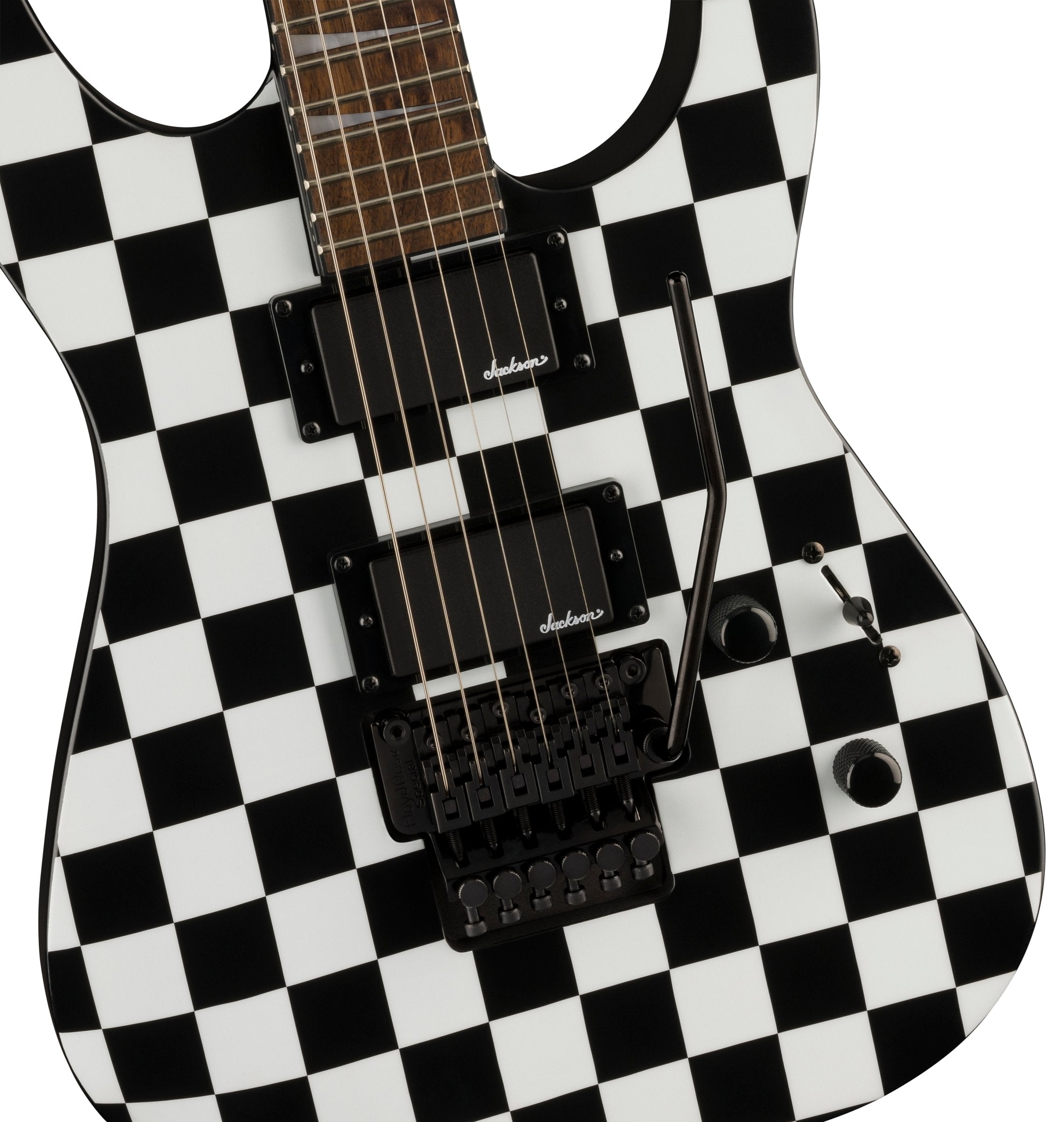 Jackson X Series Soloist™ SLX DX, Laurel FB, Black and White Checkerboard