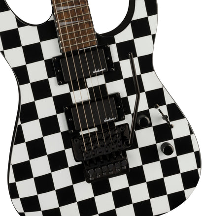 Jackson X Series Soloist™ SLX DX, Laurel FB, Black and White Checkerboard