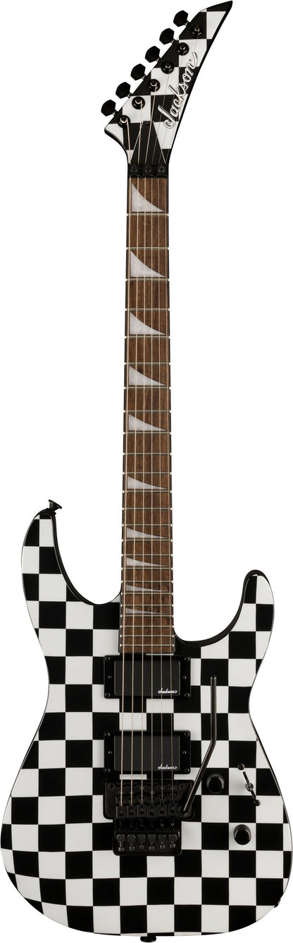 Jackson X Series Soloist™ SLX DX, Laurel FB, Black and White Checkerboard
