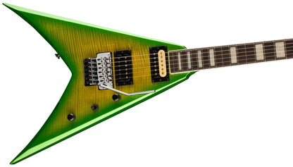 Jackson X Series Signature Scott Ian King V™ "Baldini",  RW FB, Green Burst