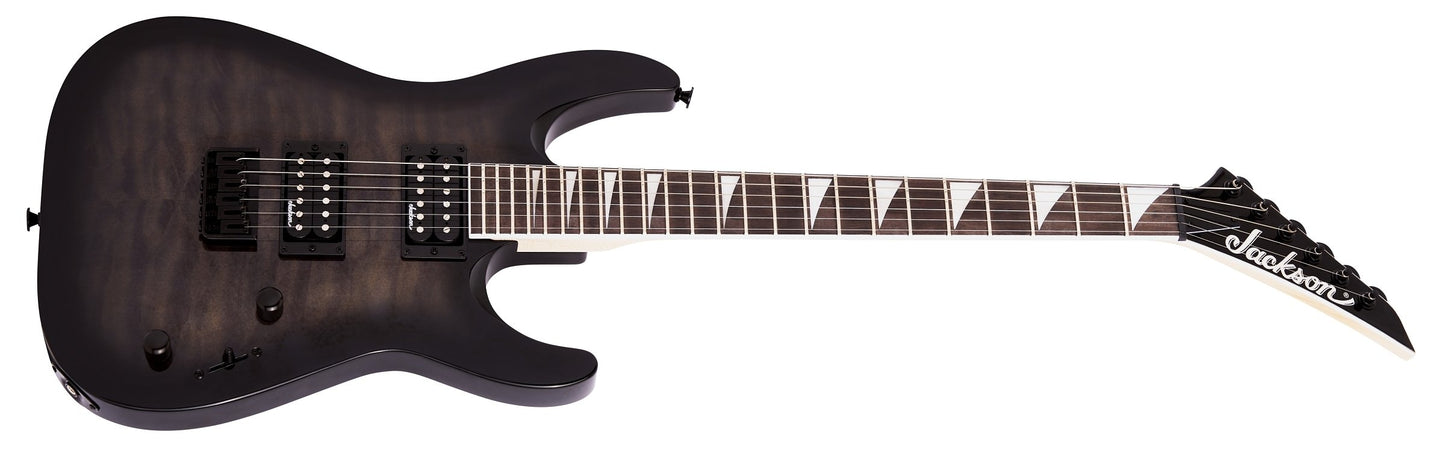 Jackson JS SERIES DINKY® ARCH TOP JS32Q DKA HT, Trans Black Burst