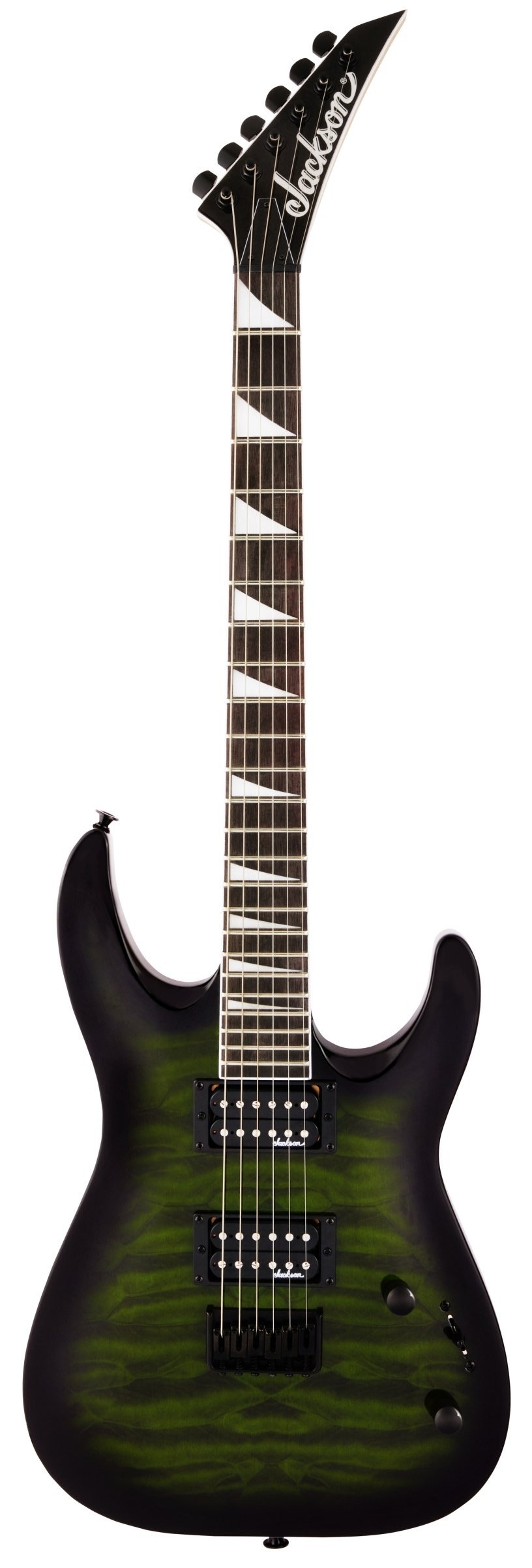 Jackson JS SERIES DINKY® ARCH TOP JS32Q DKA HT, Trans Green Burst