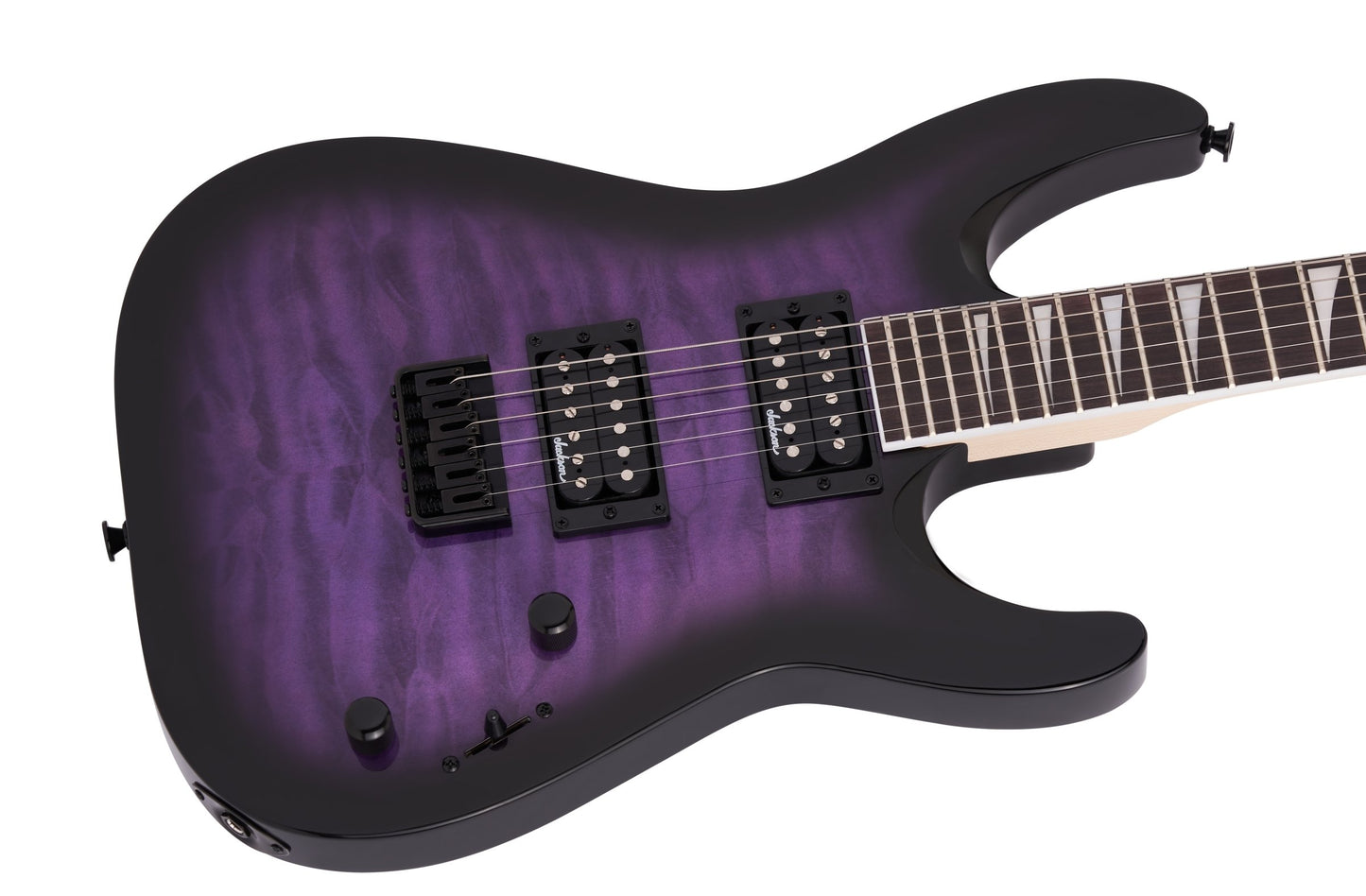 Jackson JS SERIES DINKY® ARCH TOP JS32Q DKA HT, Trans Purple Burst