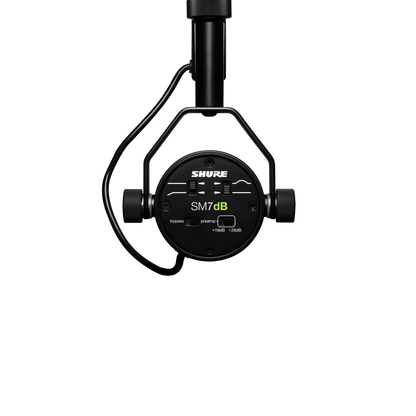 Shure SM7dB Dynamic Studio Vocal Microphone with Built-in Preamp