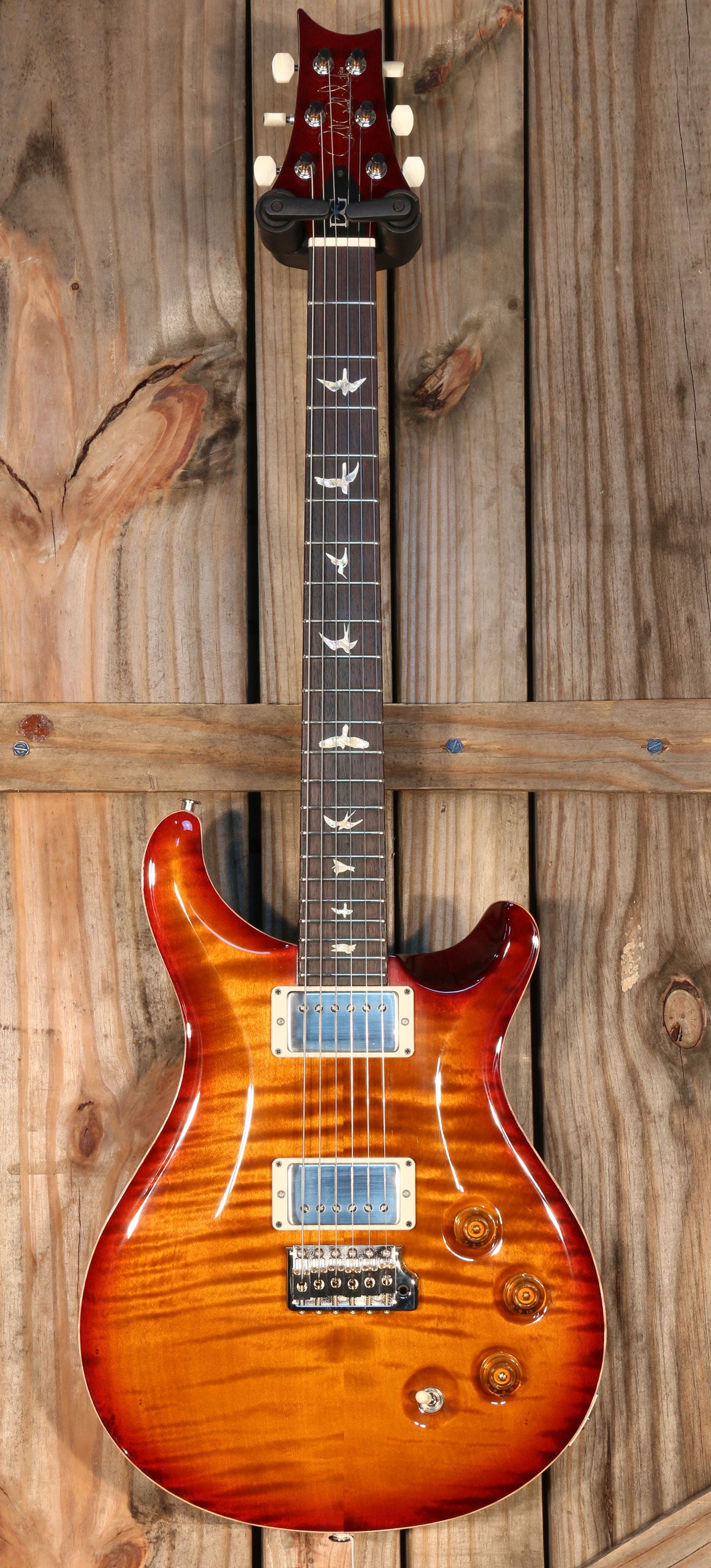 NOS (2023) Paul Reed Smith David Grissom, RW FB, Birds, Non 10-Top, Dark Cherry Sunburst