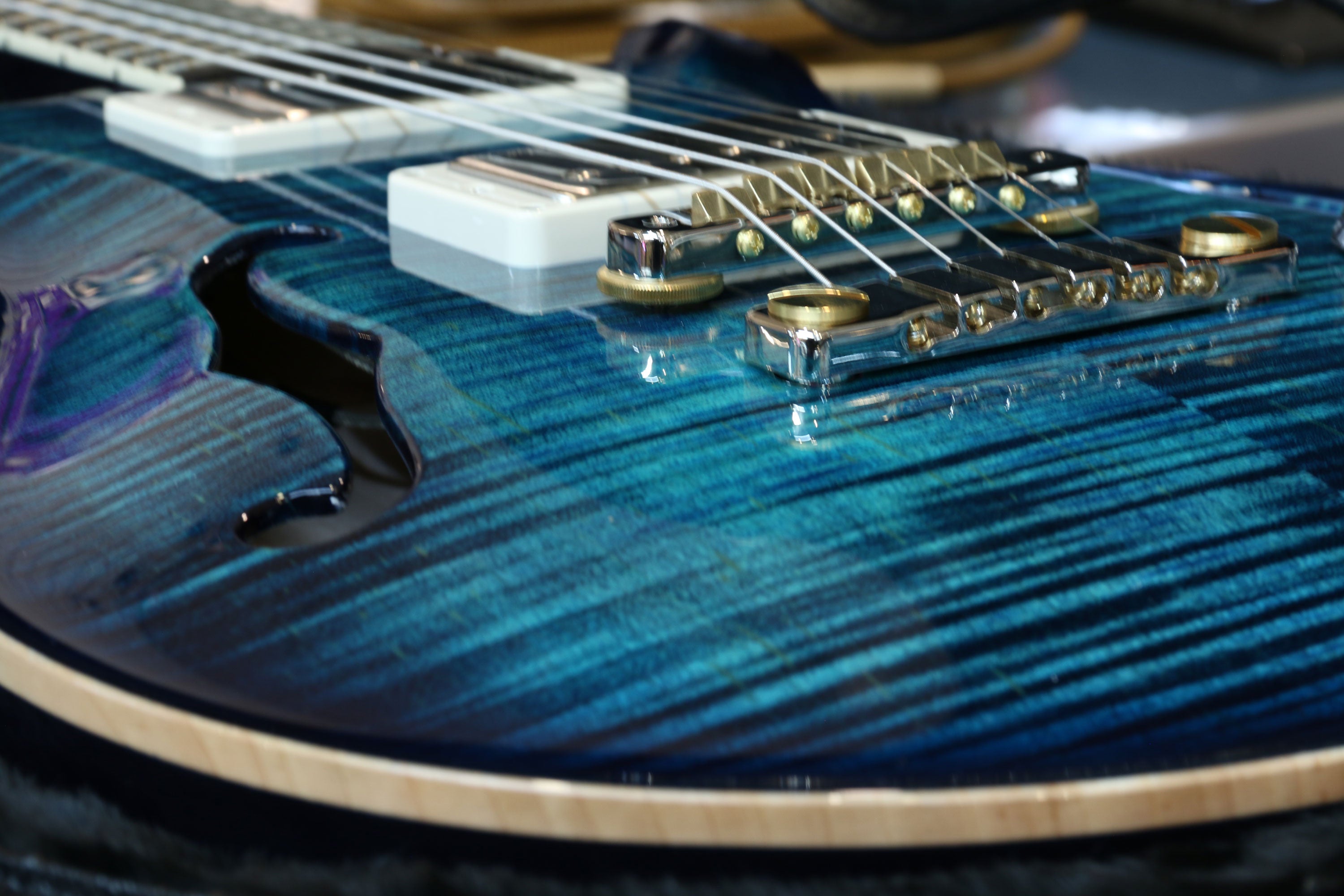 Paul Reed Smith McCarty Hollowbody II 594, RW FB, Cobalt Blue, 10-Top
