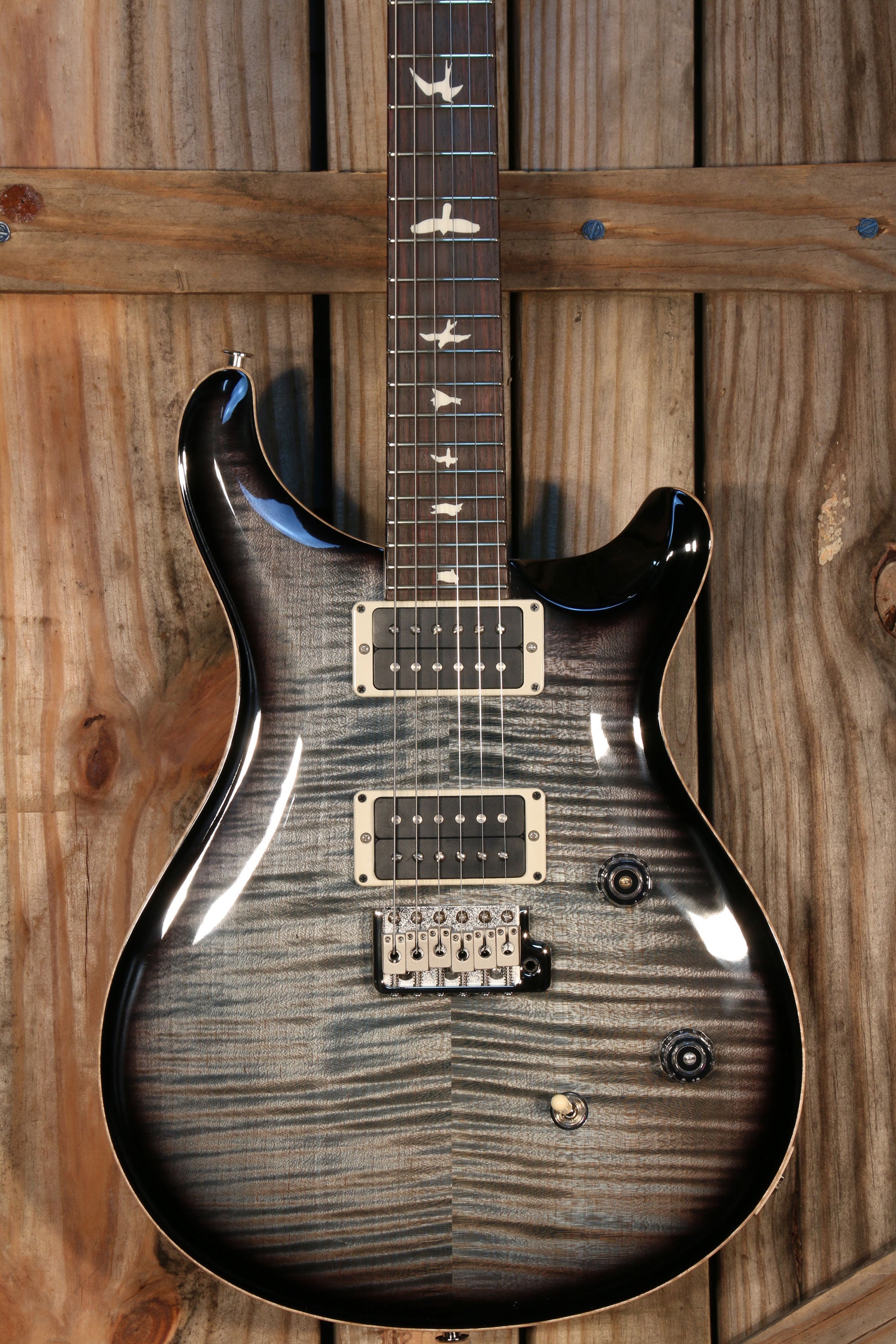 NOS (2023) Paul Reed Smith CE 24 Bolt On, RW FB, Faded Blue Smoke Burst