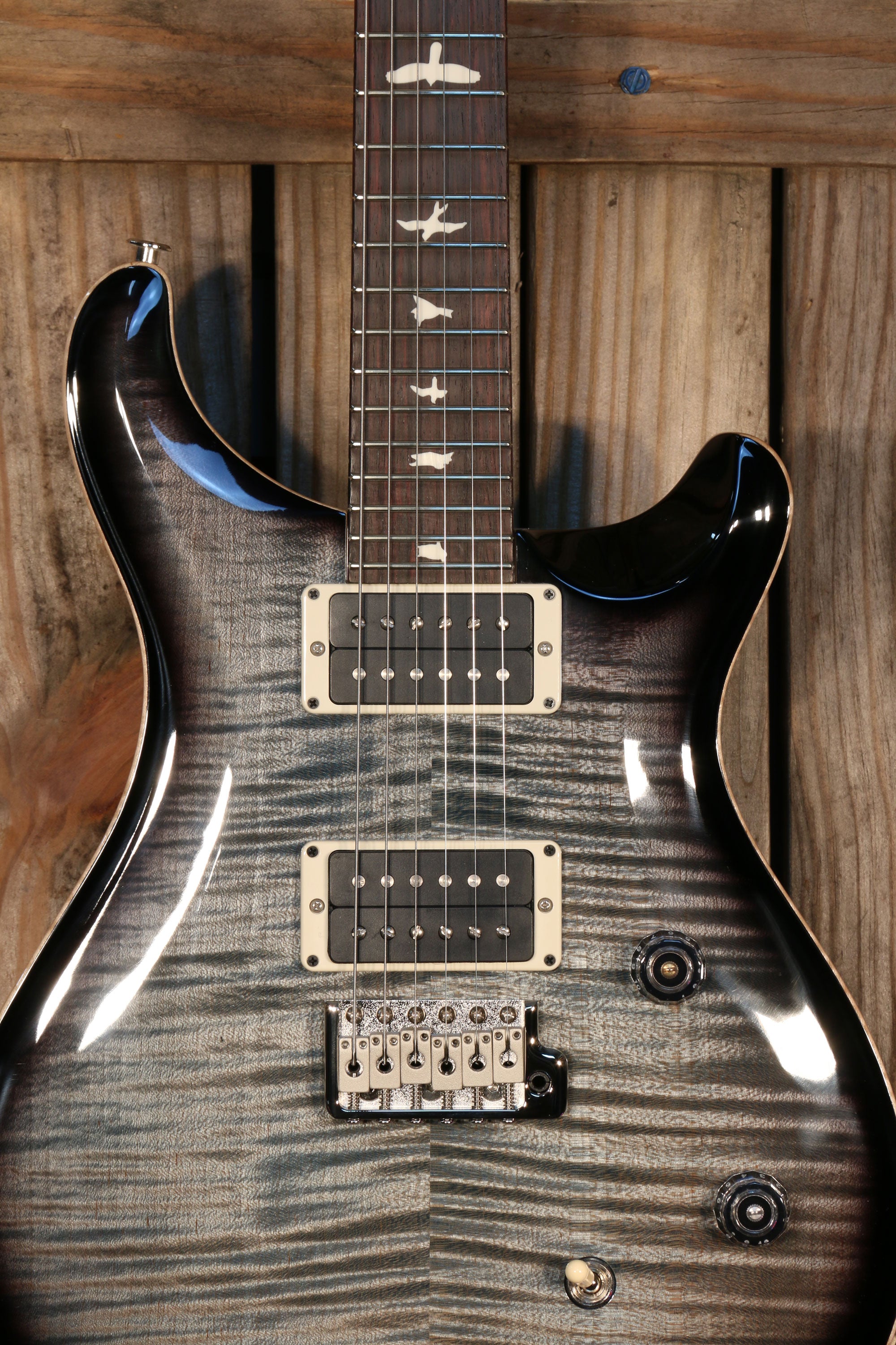 NOS (2023) Paul Reed Smith CE 24 Bolt On, RW FB, Faded Blue Smoke Burst