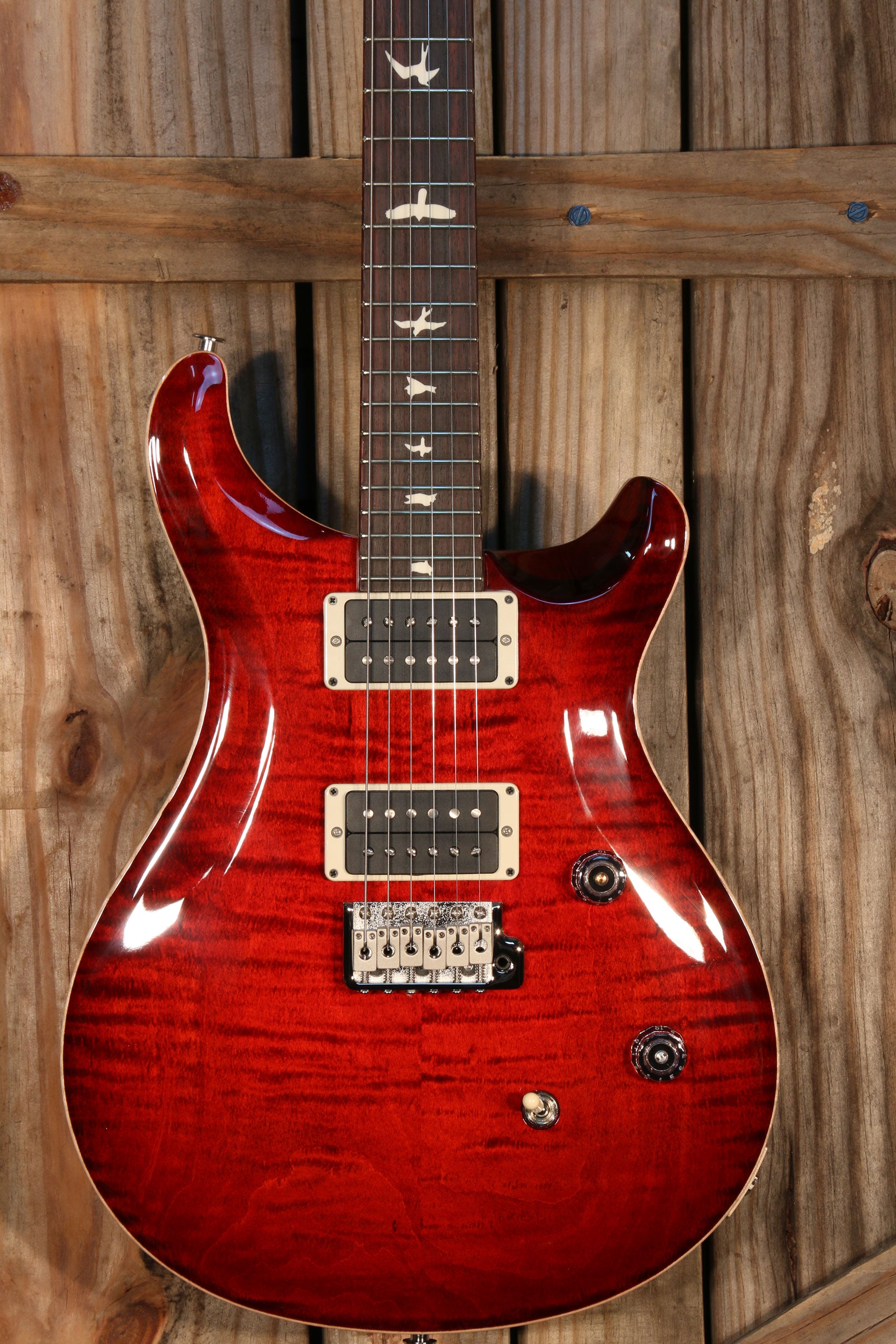 NOS (2023) Paul Reed Smith CE 24 Bolt-On, RW FB, Fire Red Burst
