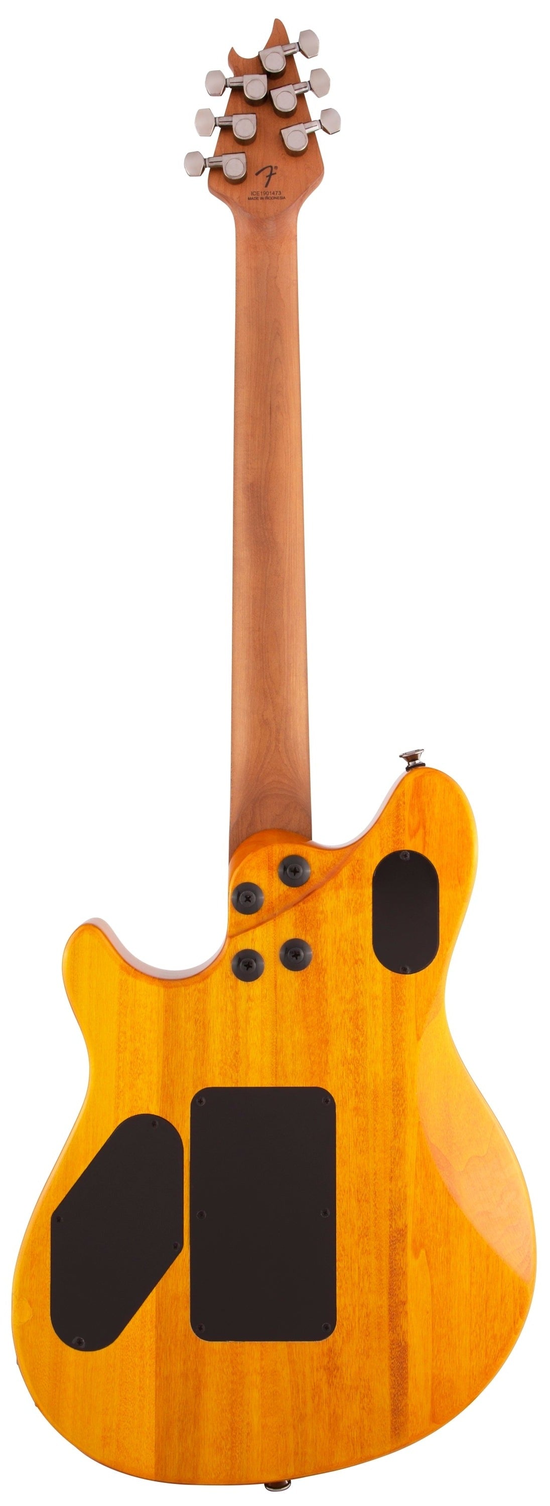 EVH Wolfgang Standard QM, Baked Maple FB, Transparent Amber