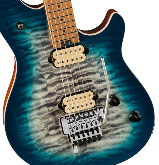 EVH Wolfgang® Special Quilt Maple Top, Baked Maple FB, Indigo Burst