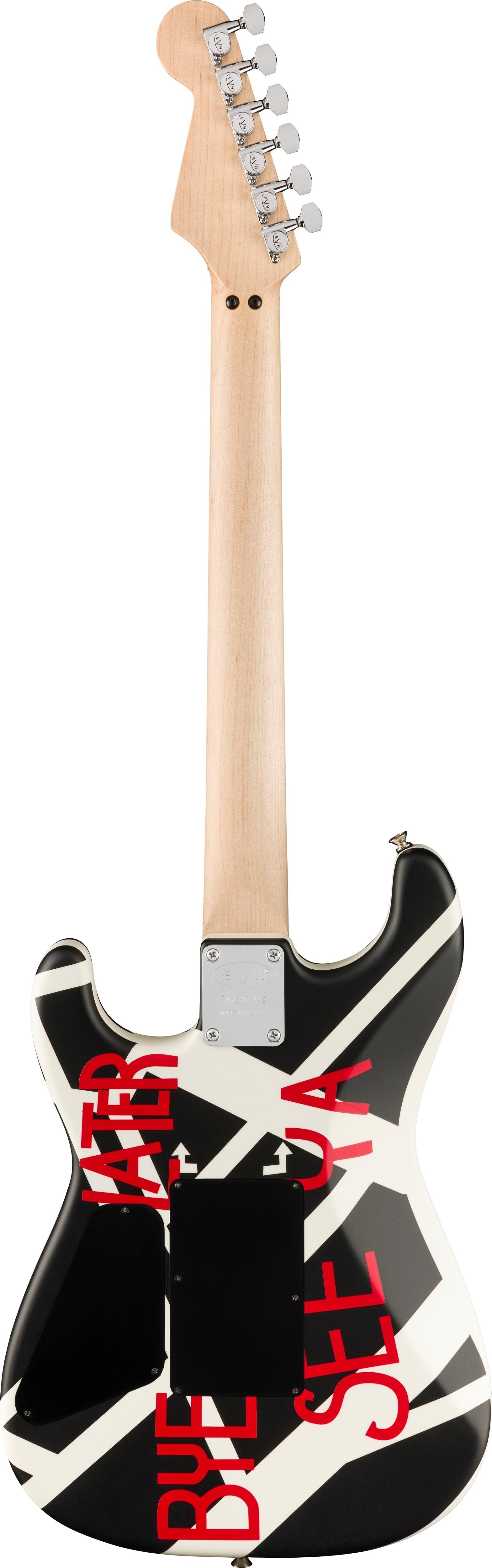 EVH Striped Series Circles, Satin Black and White