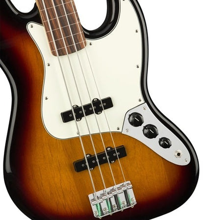 Fender Player Fretless Jazz Bass - 3-Tone Sunburst with Pau Ferro Fingerboard