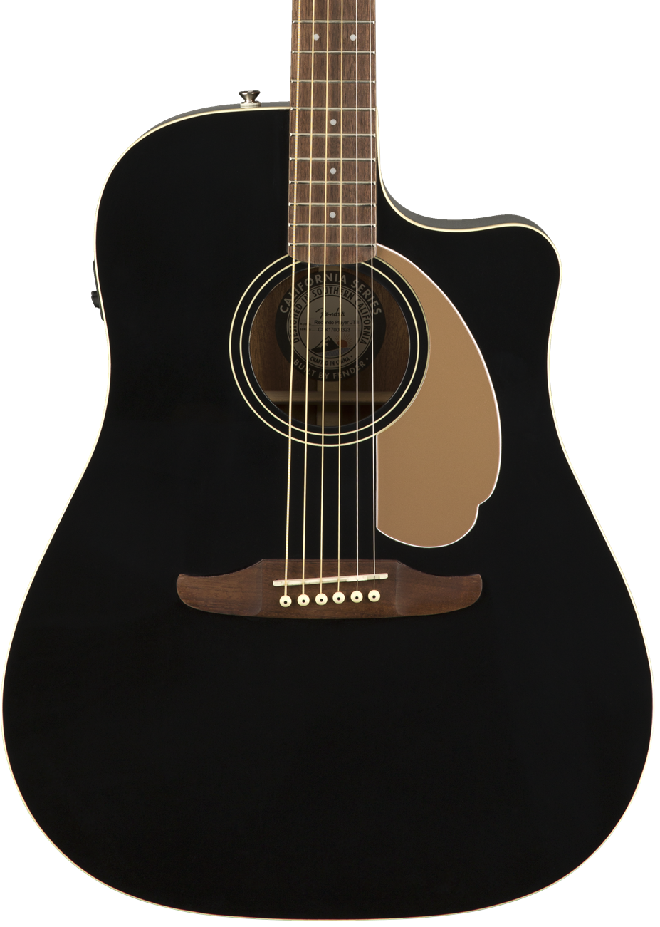 Fender Redondo Player Acoustic Guitar, Black