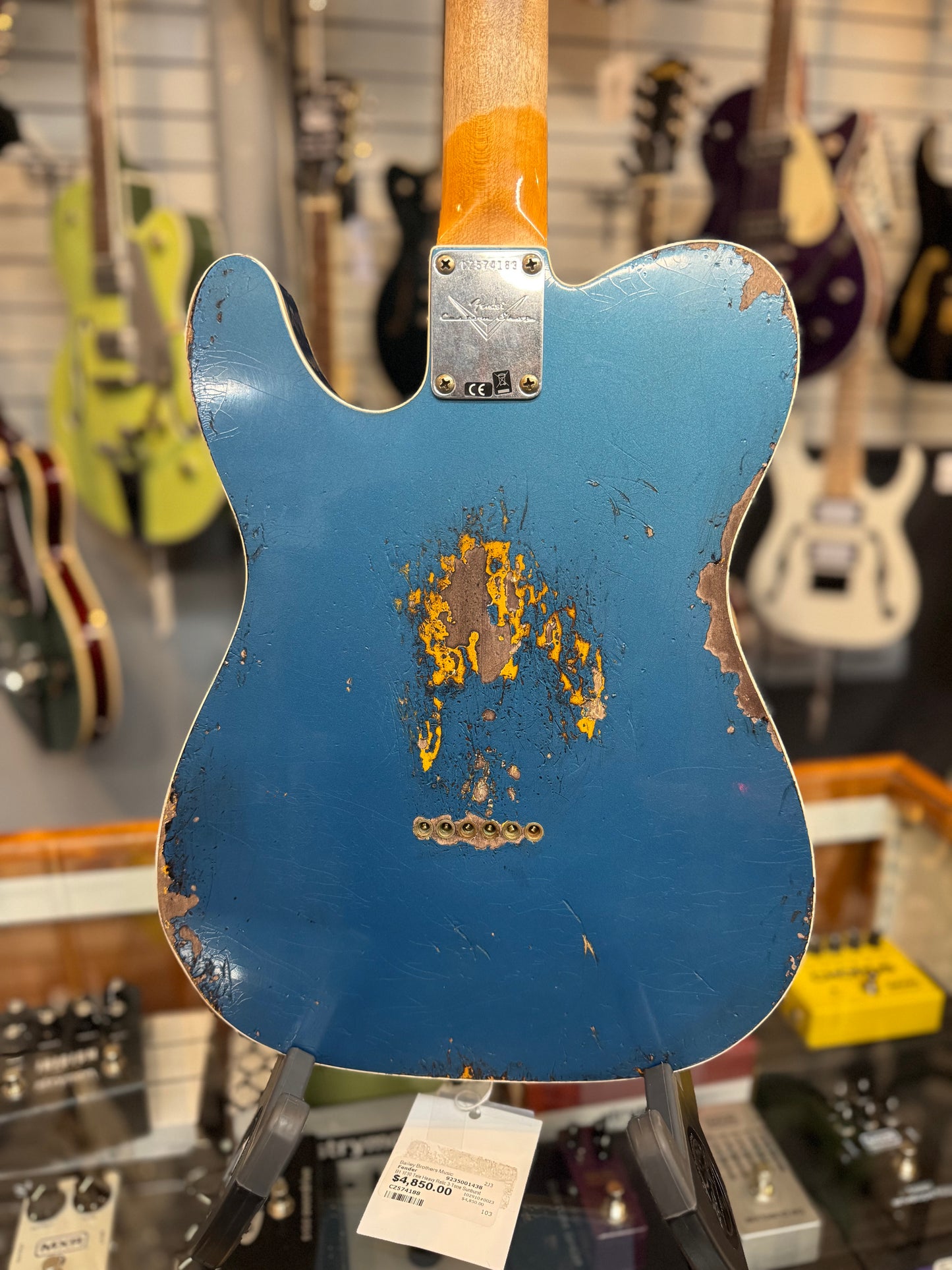 Fender Custom Shop 1960 Tele, Heavy Relic, Lake Placid Blue over 3-Tone Sunburst