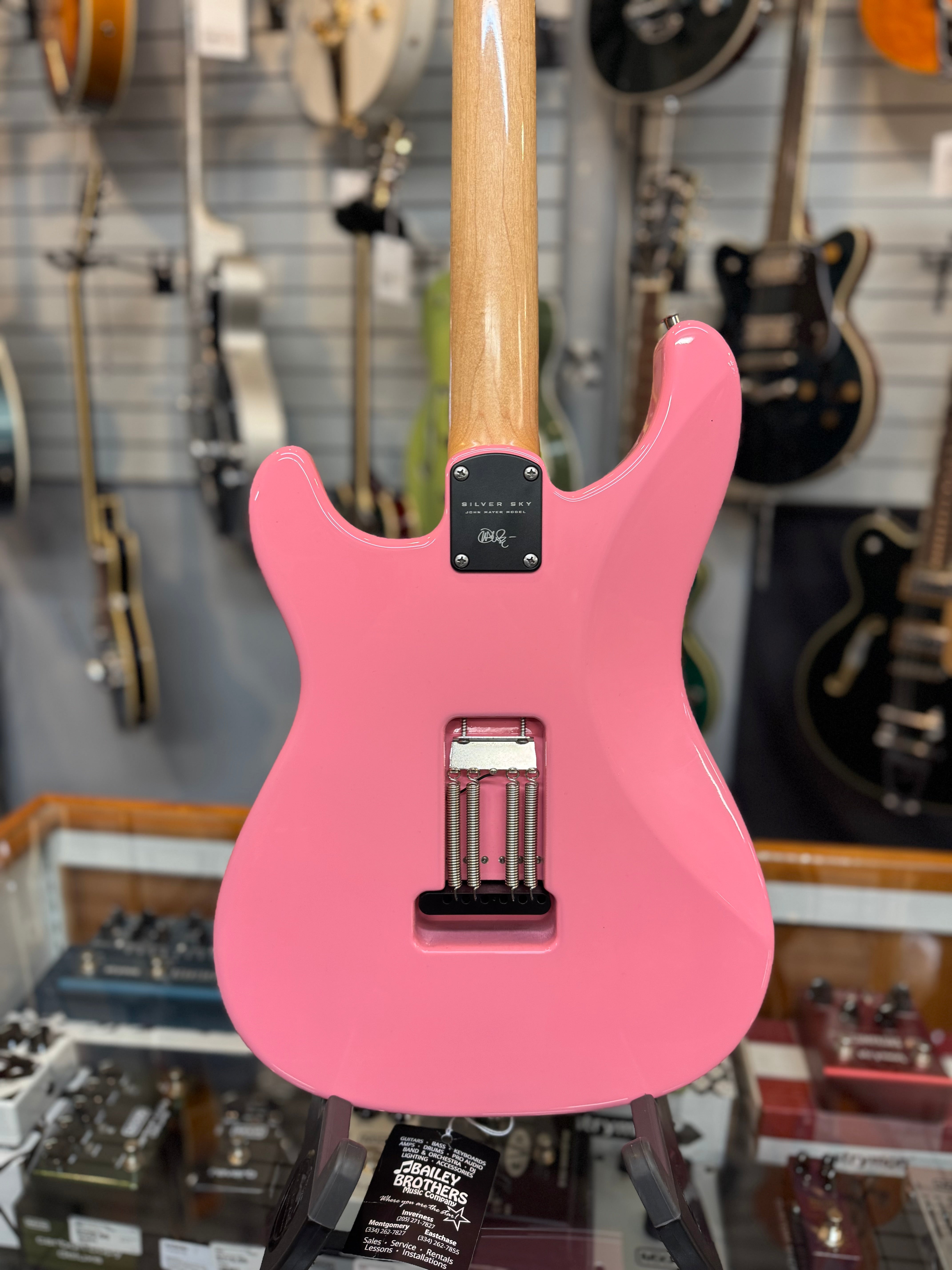 USED Paul Reed Smith John Mayer Silver Sky, Roxy Pink w/ Gig Bag