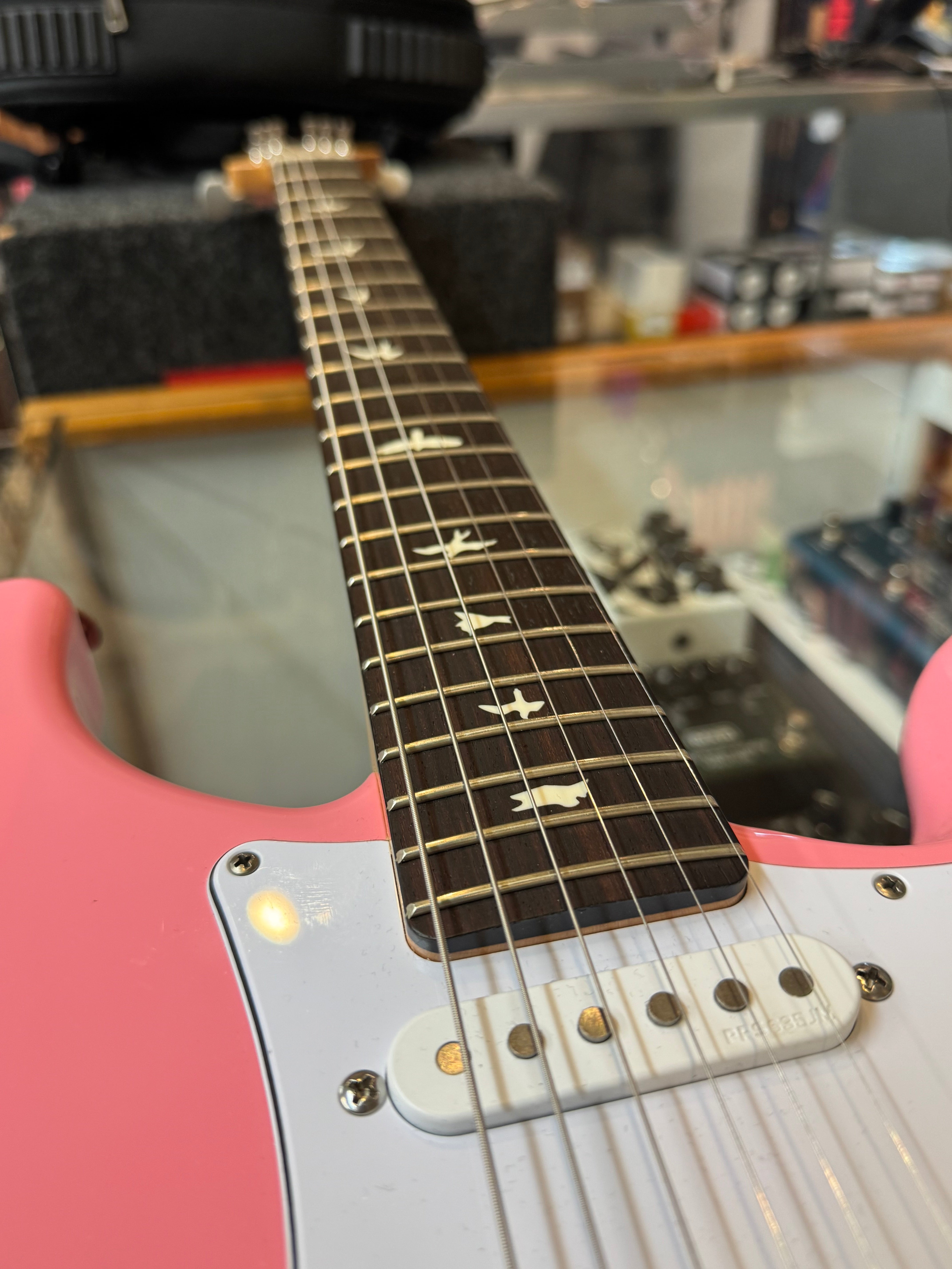 USED Paul Reed Smith John Mayer Silver Sky, Roxy Pink w/ Gig Bag