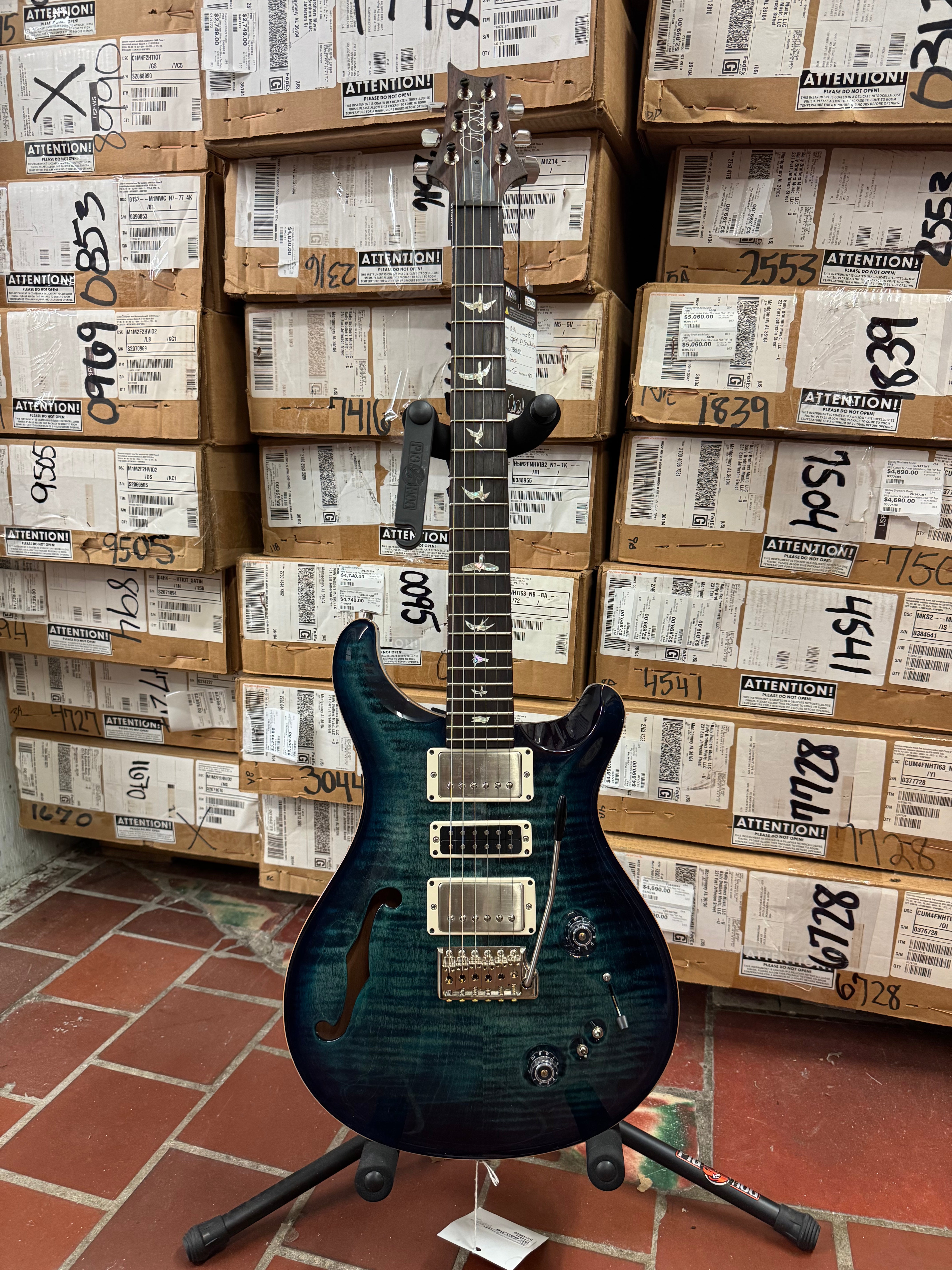 Open Box Paul Reed Smith Special 22 Semi-Hollow, Non 10 Top, Cobalt Blue
