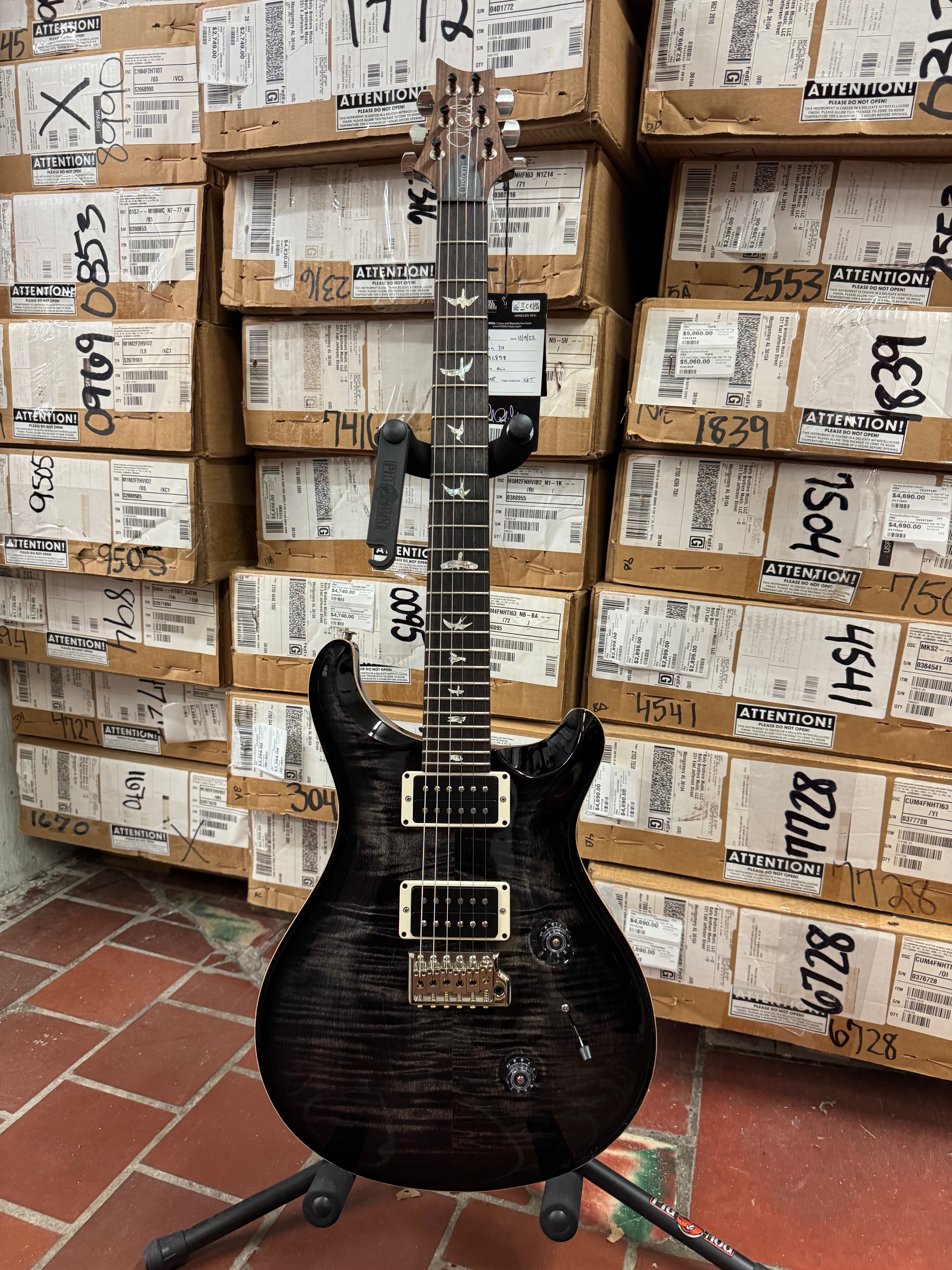 Open Box Minor Dings Reduced Price -  Paul Reed Smith Custom 24, Non 10-Top, RW FB, Purple Mist (READ DESCRIPTION)
