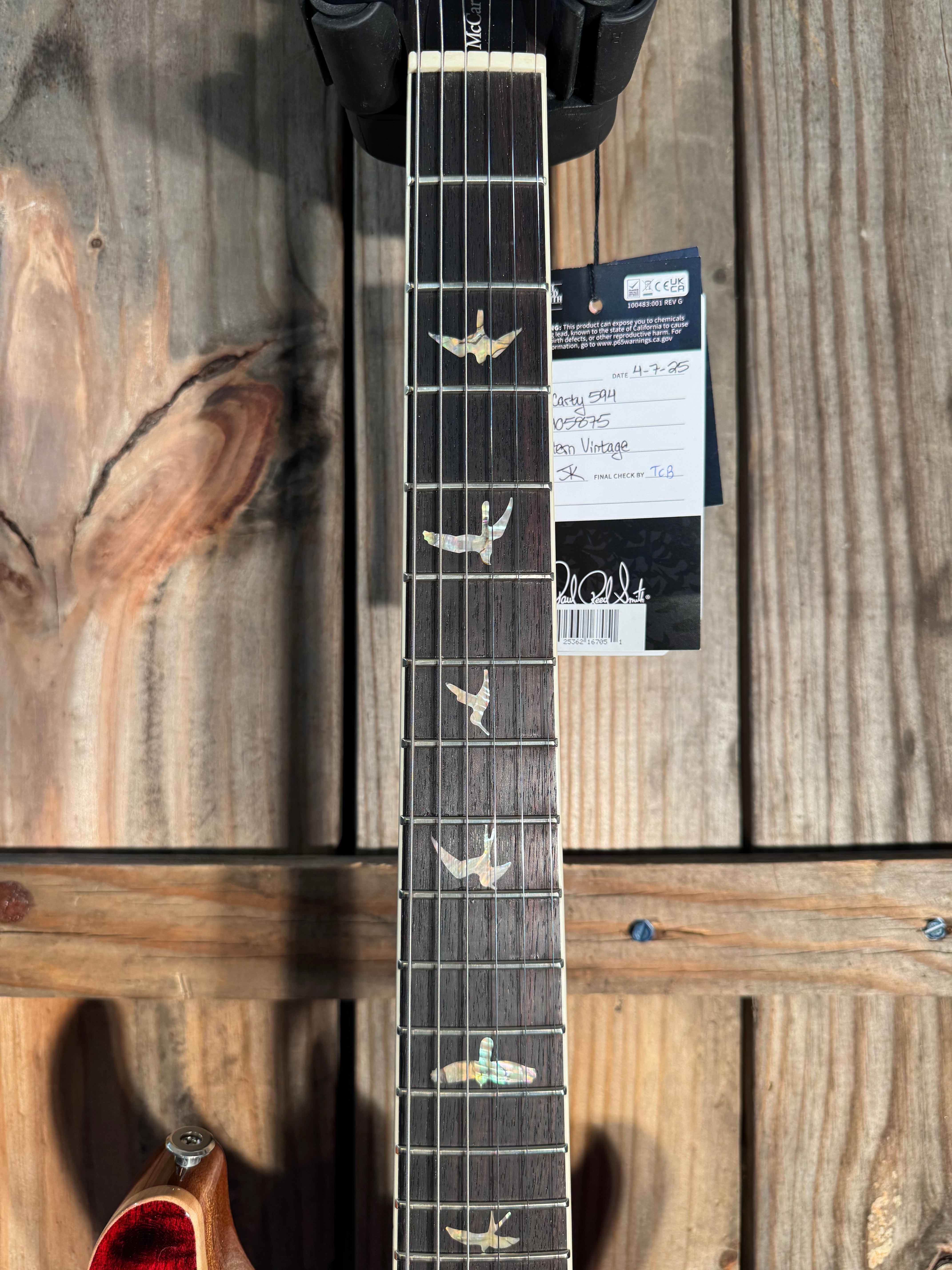 PRS McCarty 594 - Red tiger, Non 10 Top